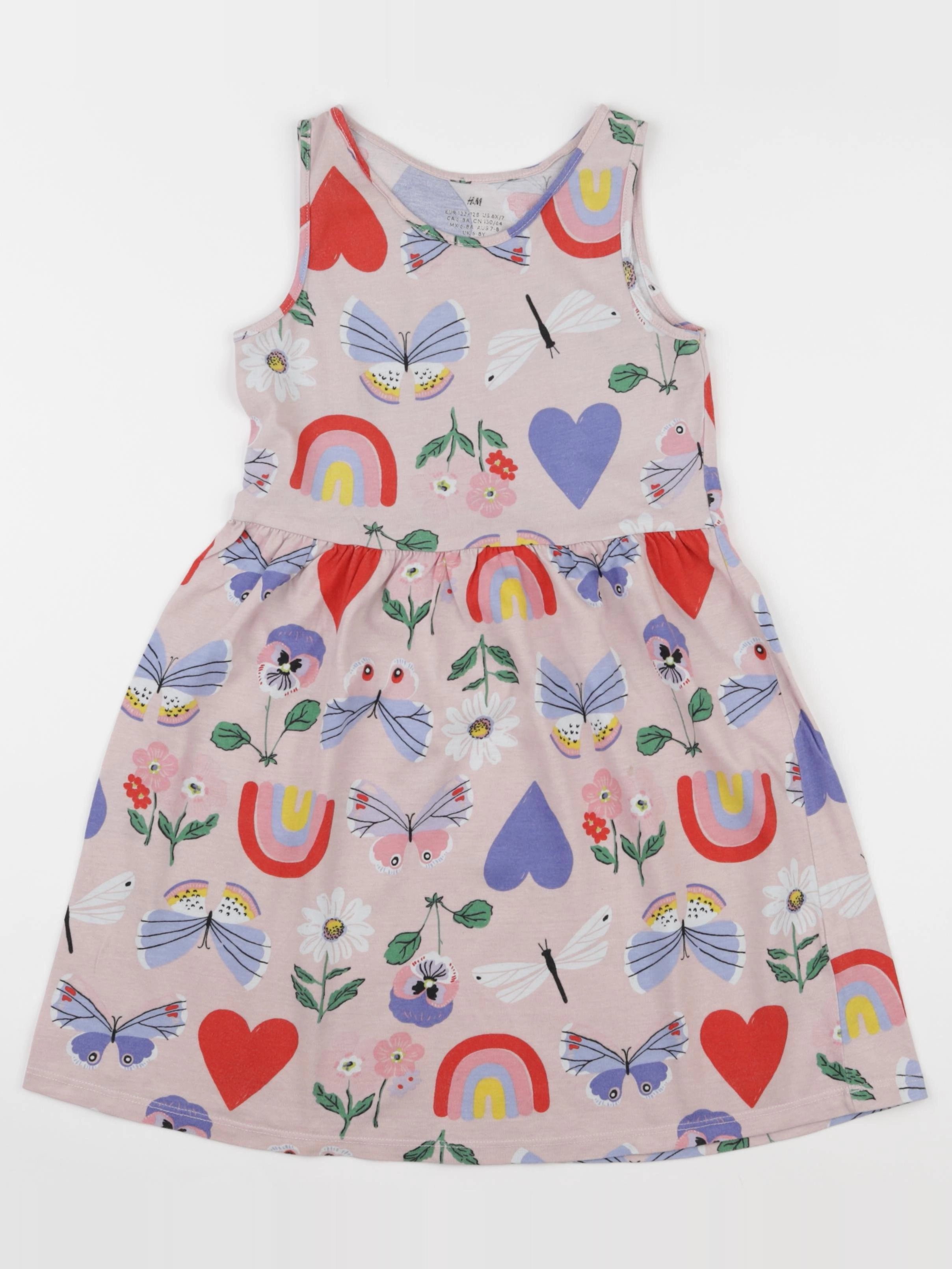 H&M - robe rose - 6/8 ans