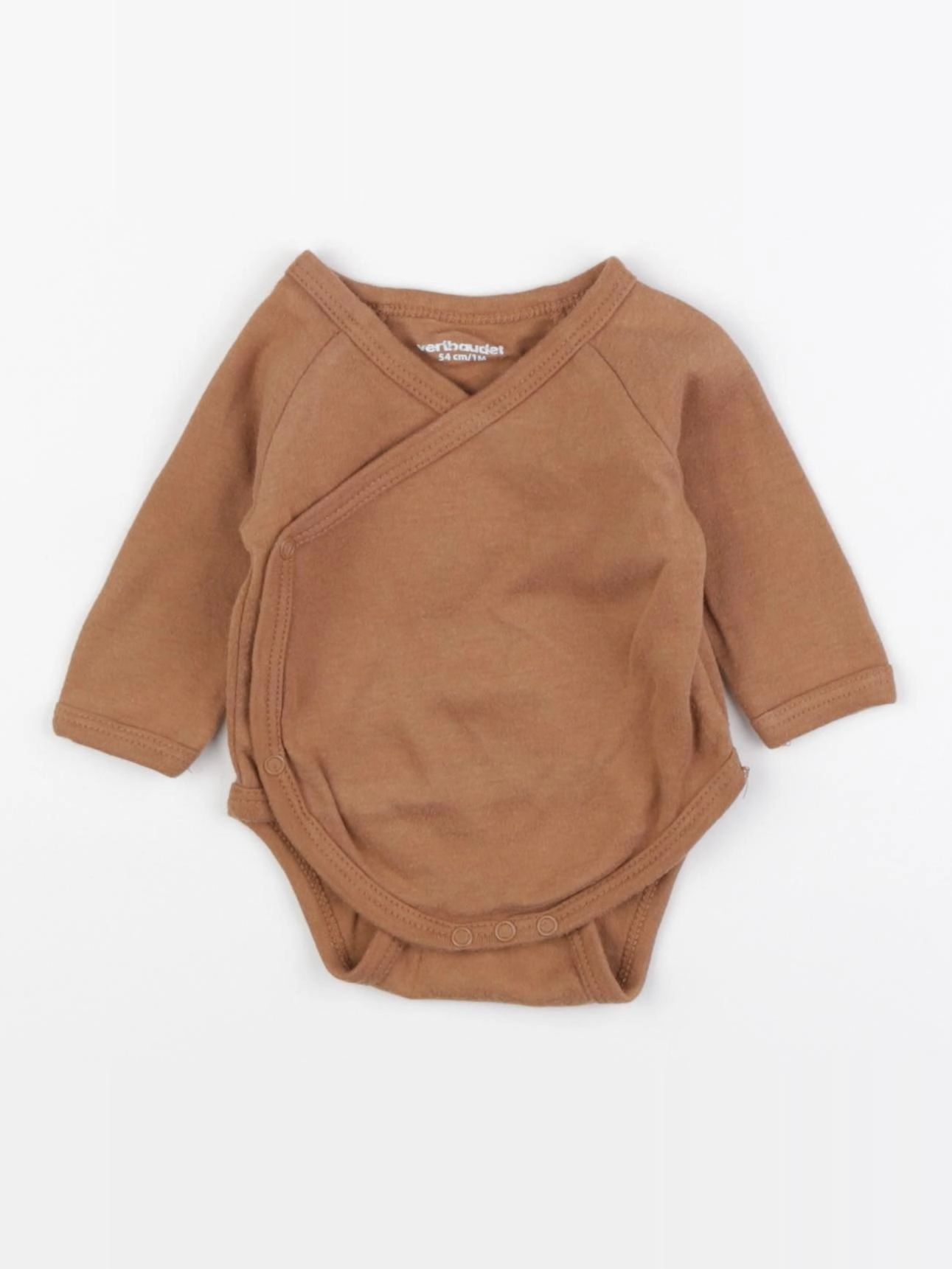 Vertbaudet - body marron - 1 mois