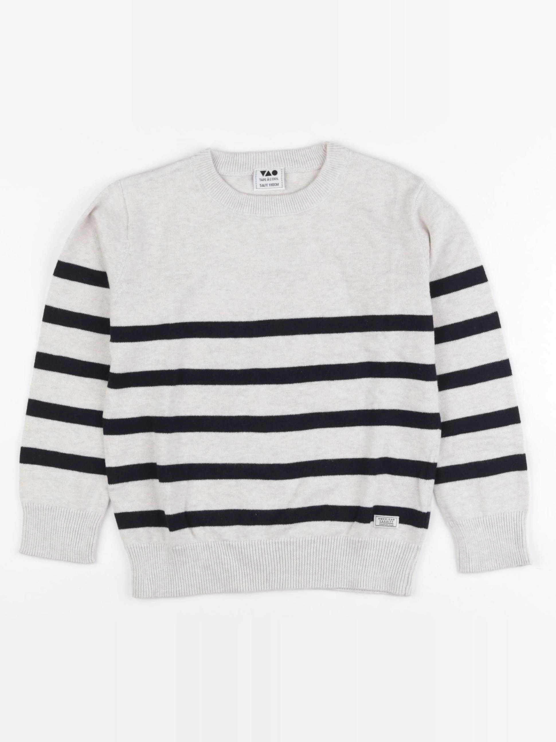 Tape à l'oeil - pull beige, noir - 5 ans