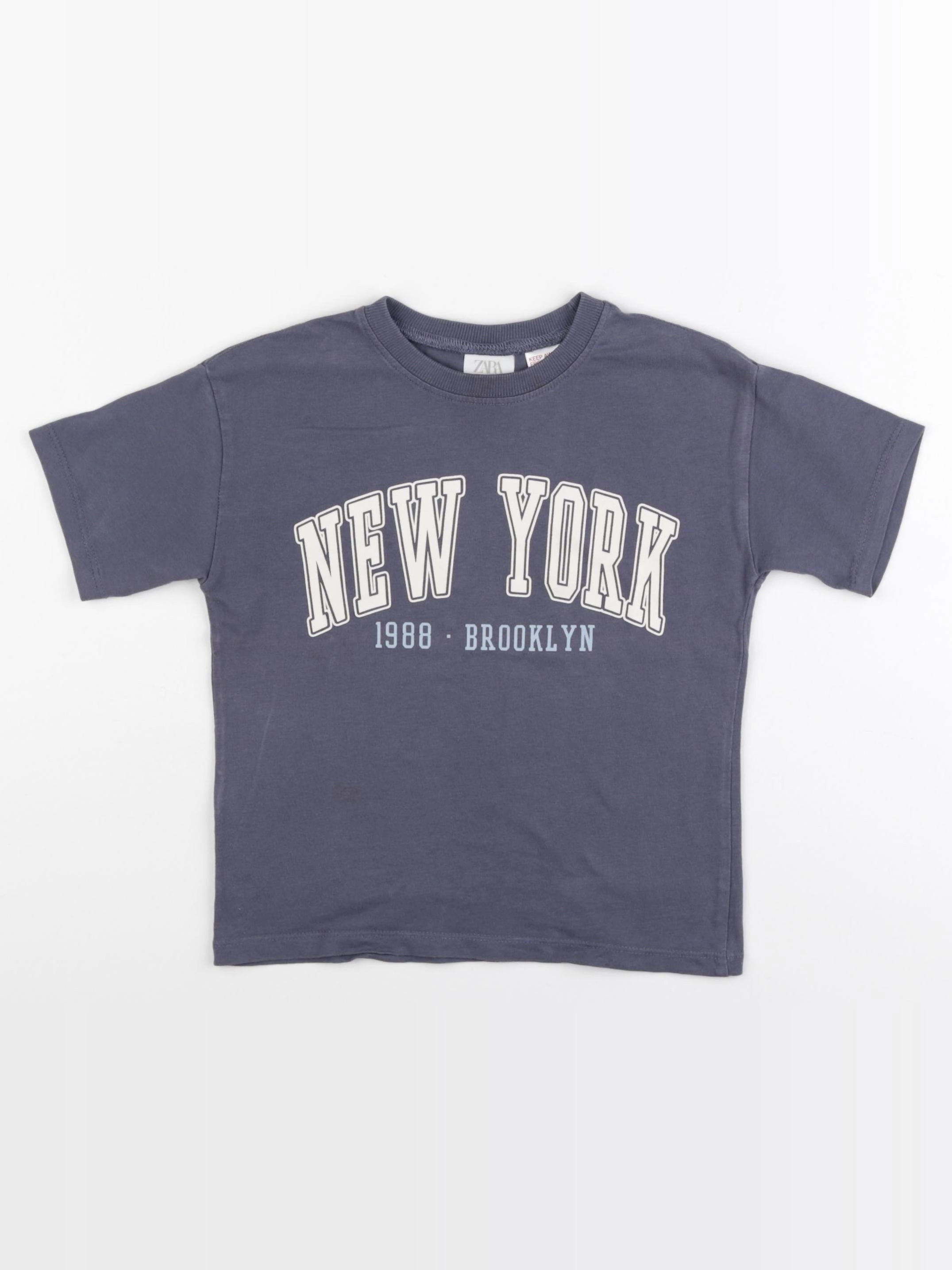 Zara - tee-shirt gris - 2/3 ans