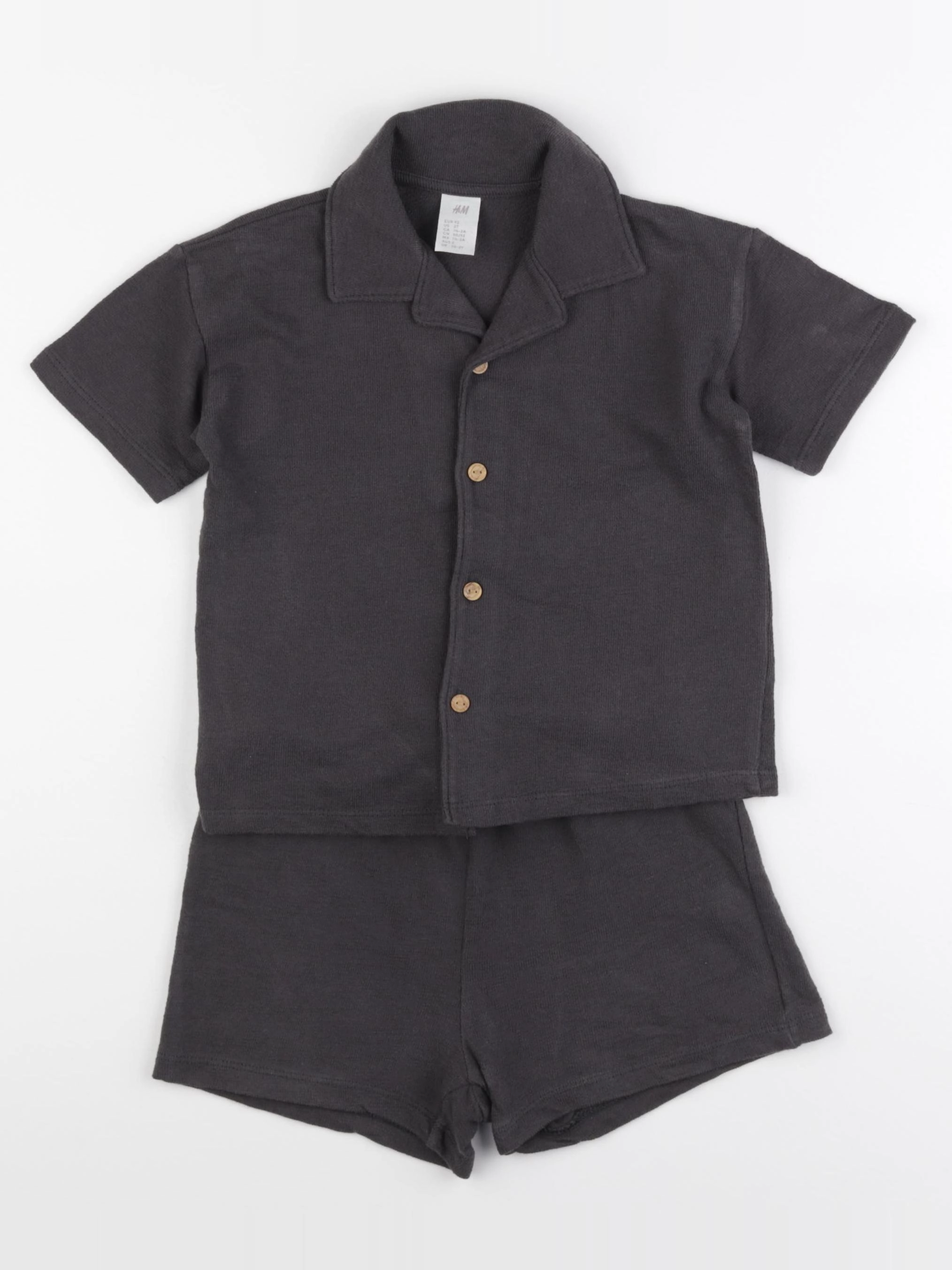 H&M - ensemble gris - 2 ans