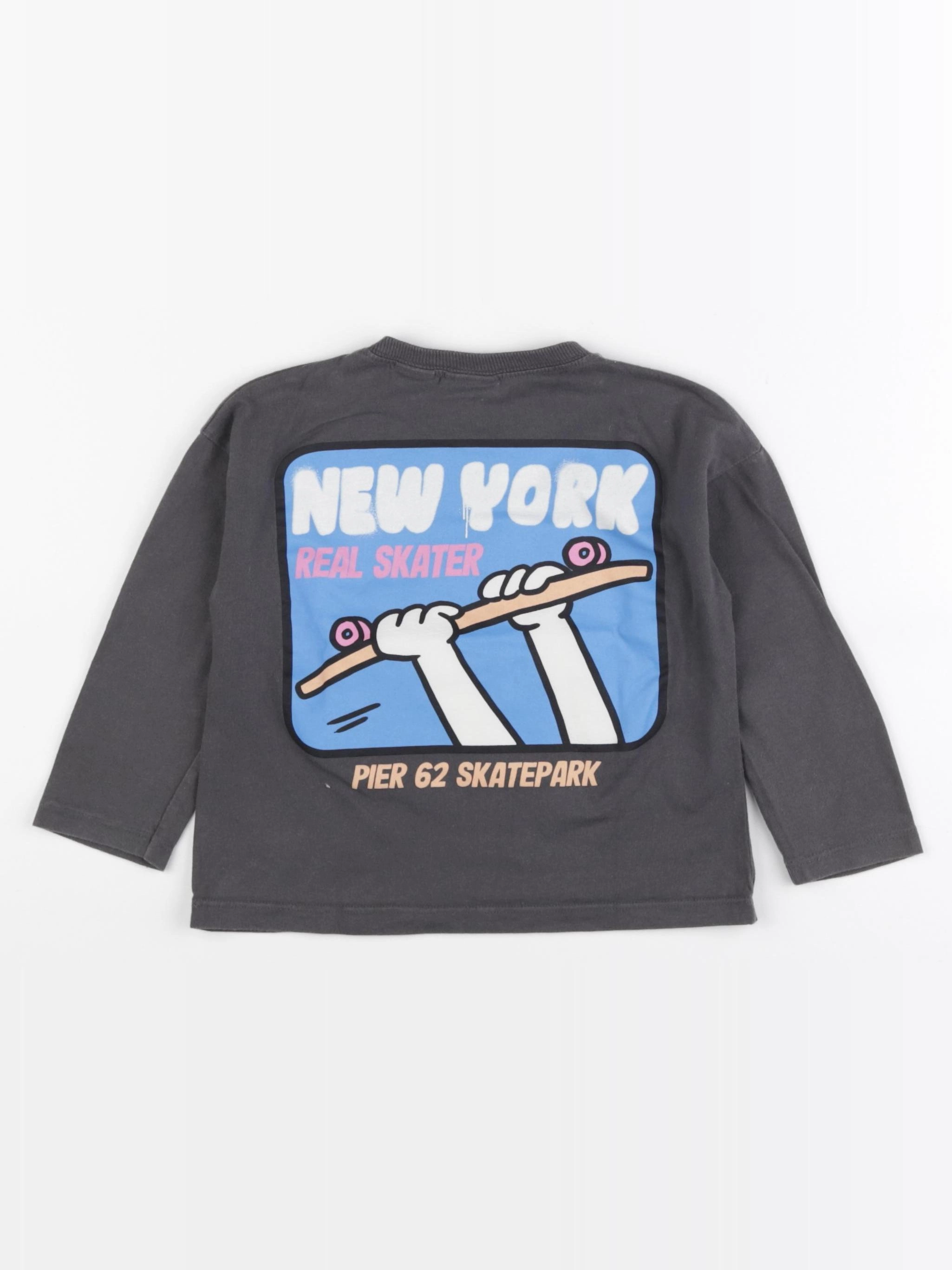 Zara - tee-shirt gris - 18/24 mois