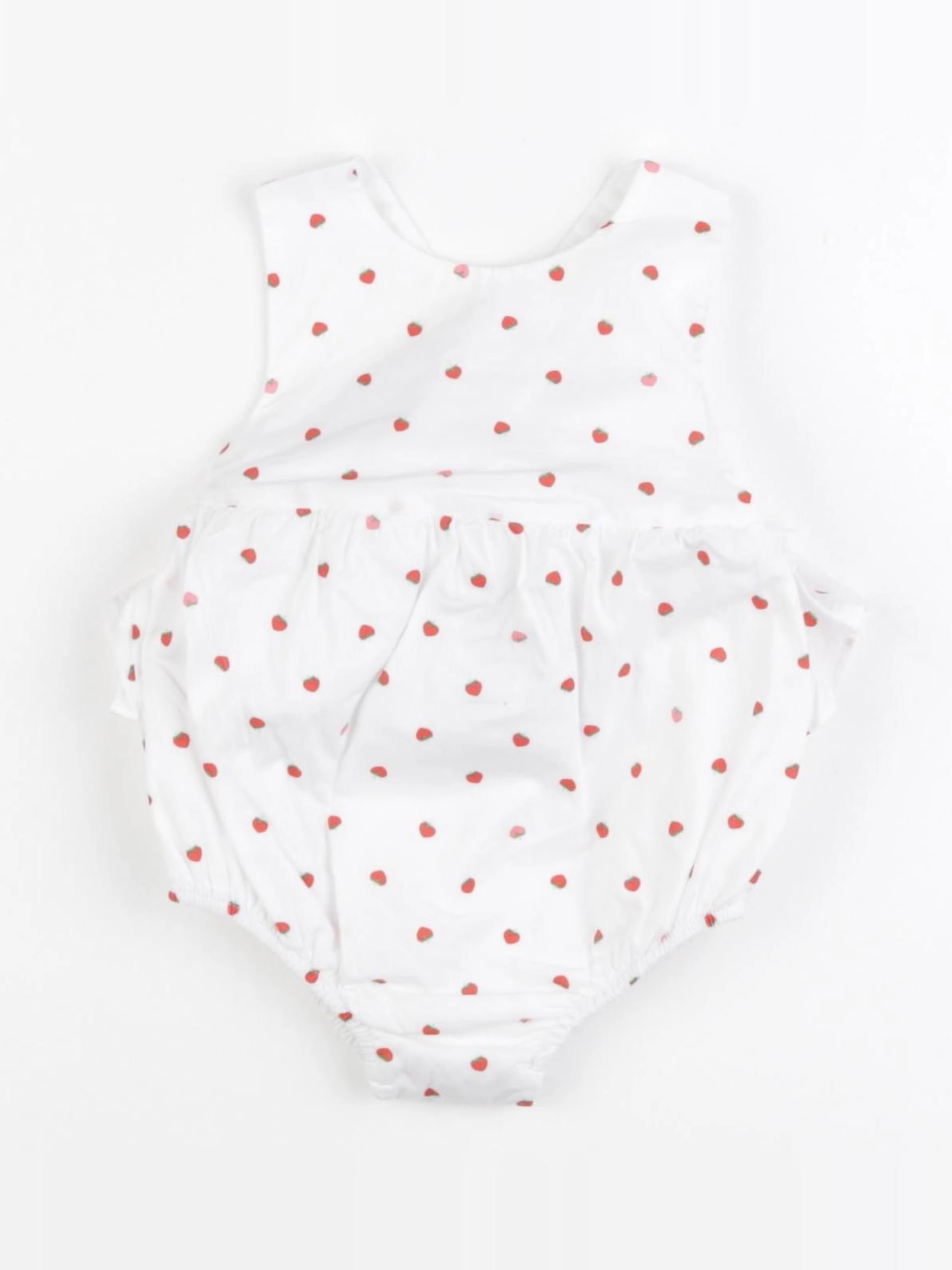 Jacadi - combinaison blanc, rouge - 1 mois