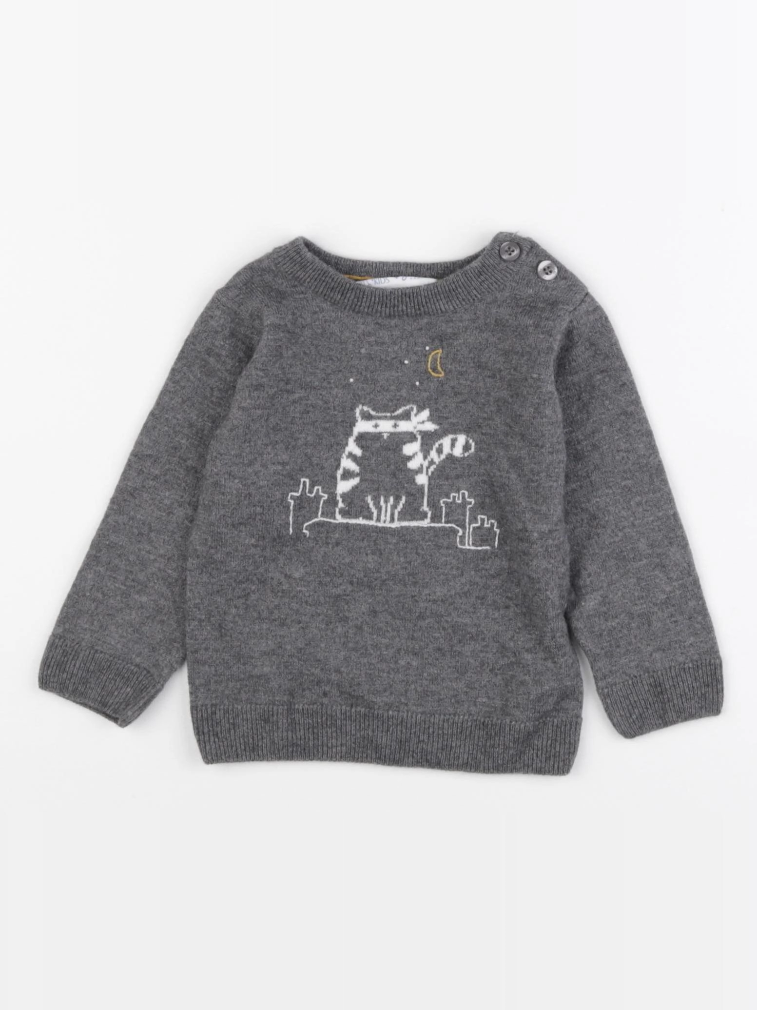 Jacadi - pull gris - 12 mois
