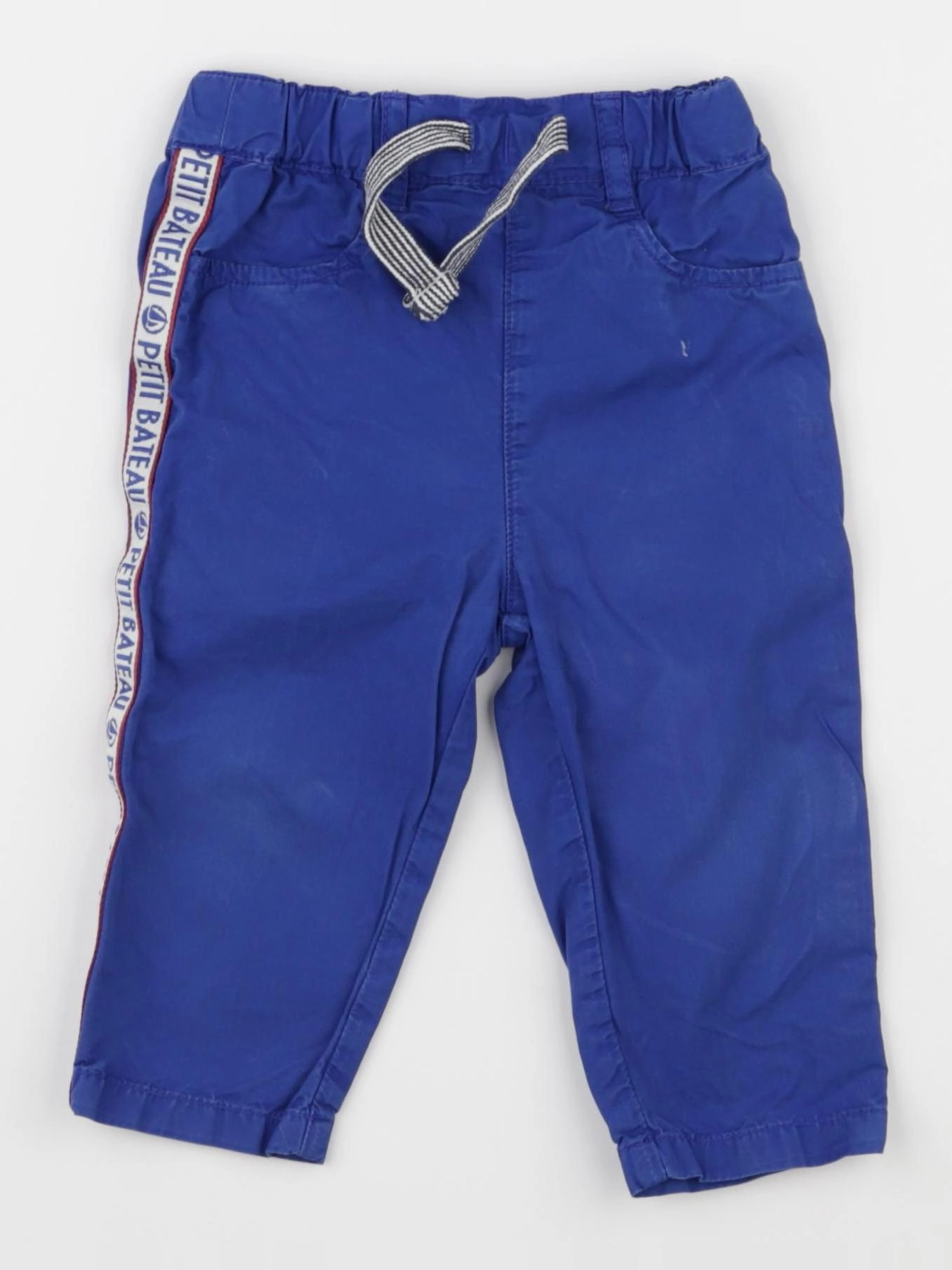 Petit Bateau - pantalon bleu - 18 mois