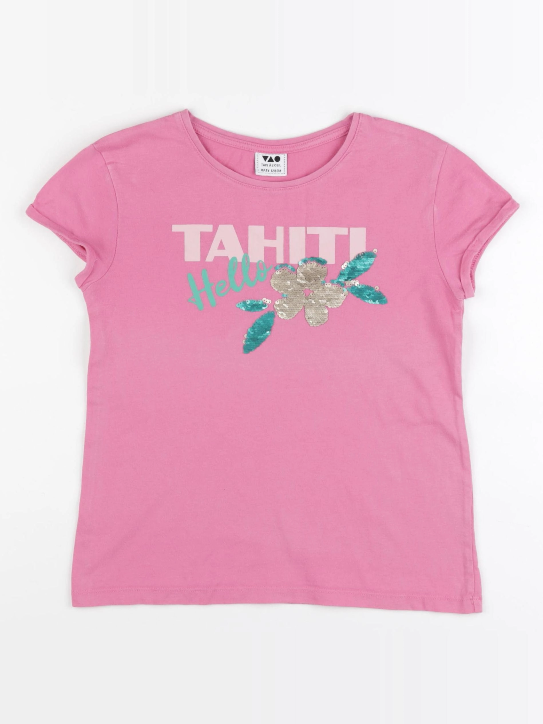 Tape à l'oeil - tee-shirt rose - 8 ans