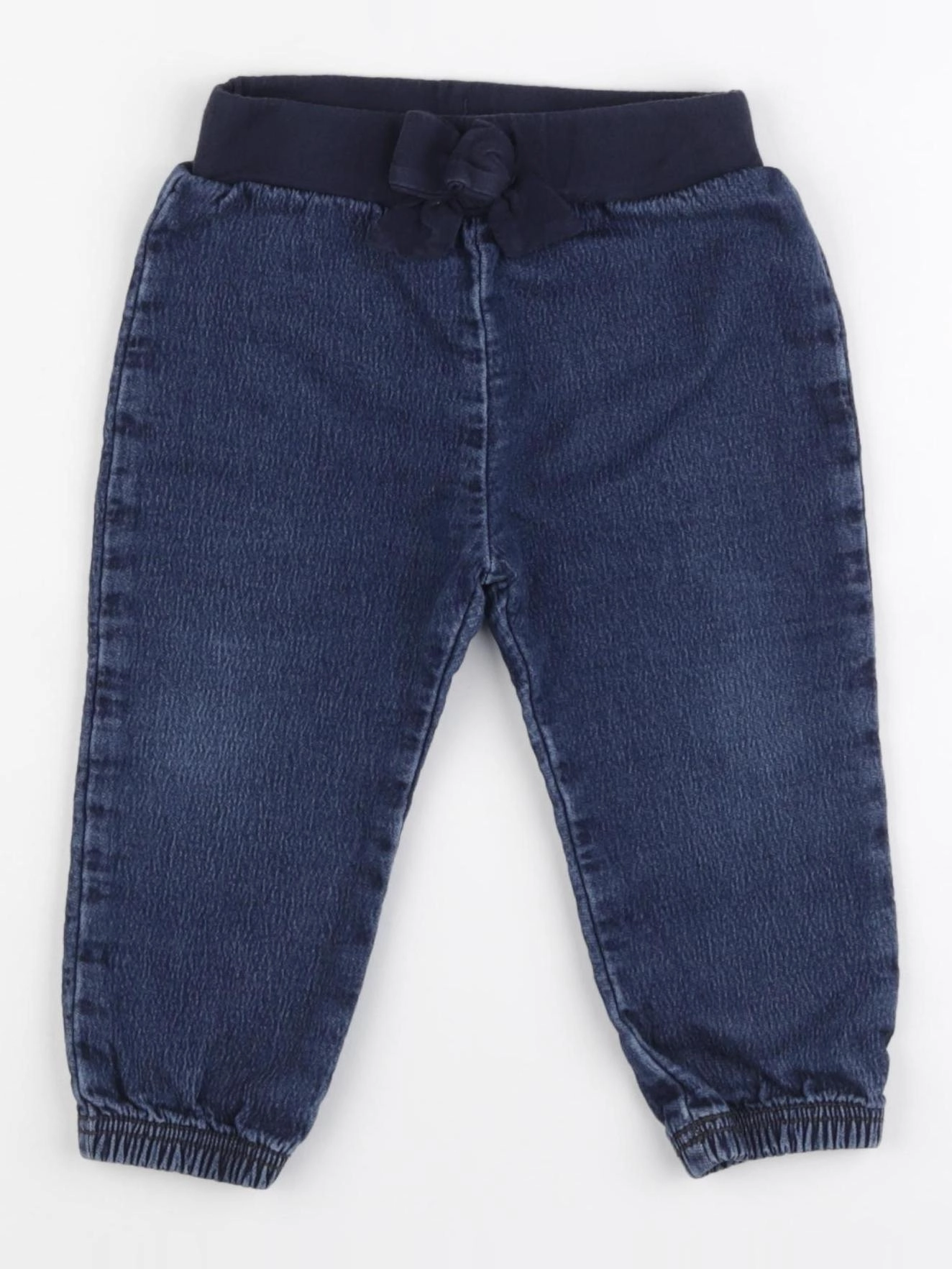 Petit Bateau - pantalon bleu - 18 mois