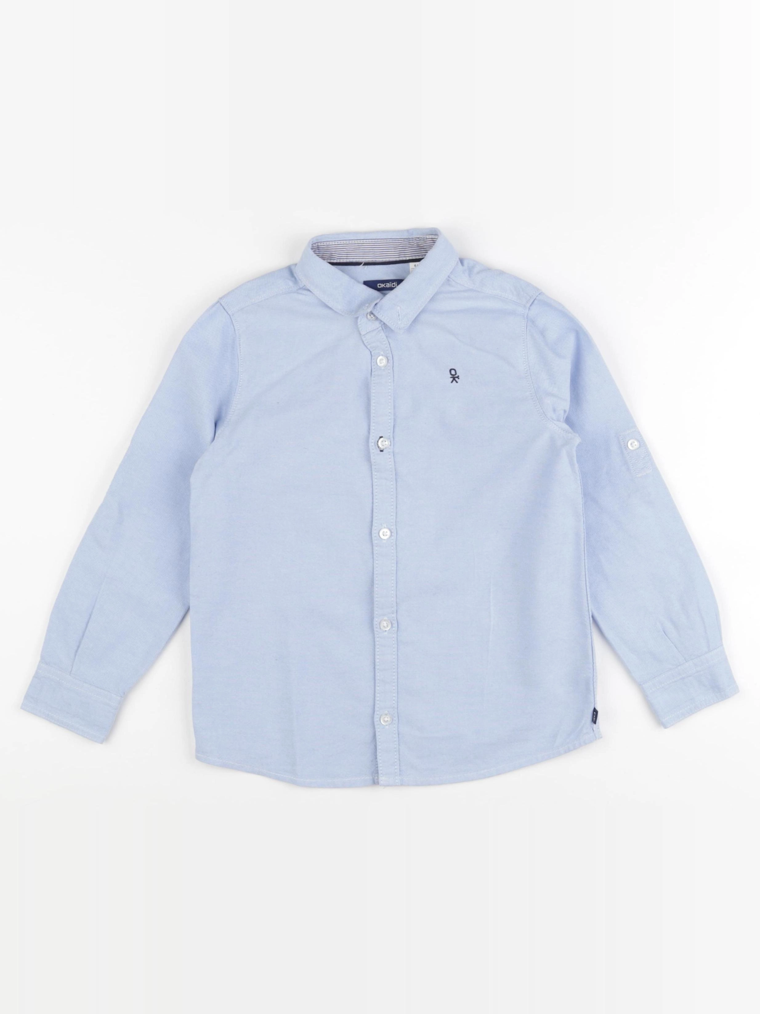 Okaidi - chemise bleu - 6 ans