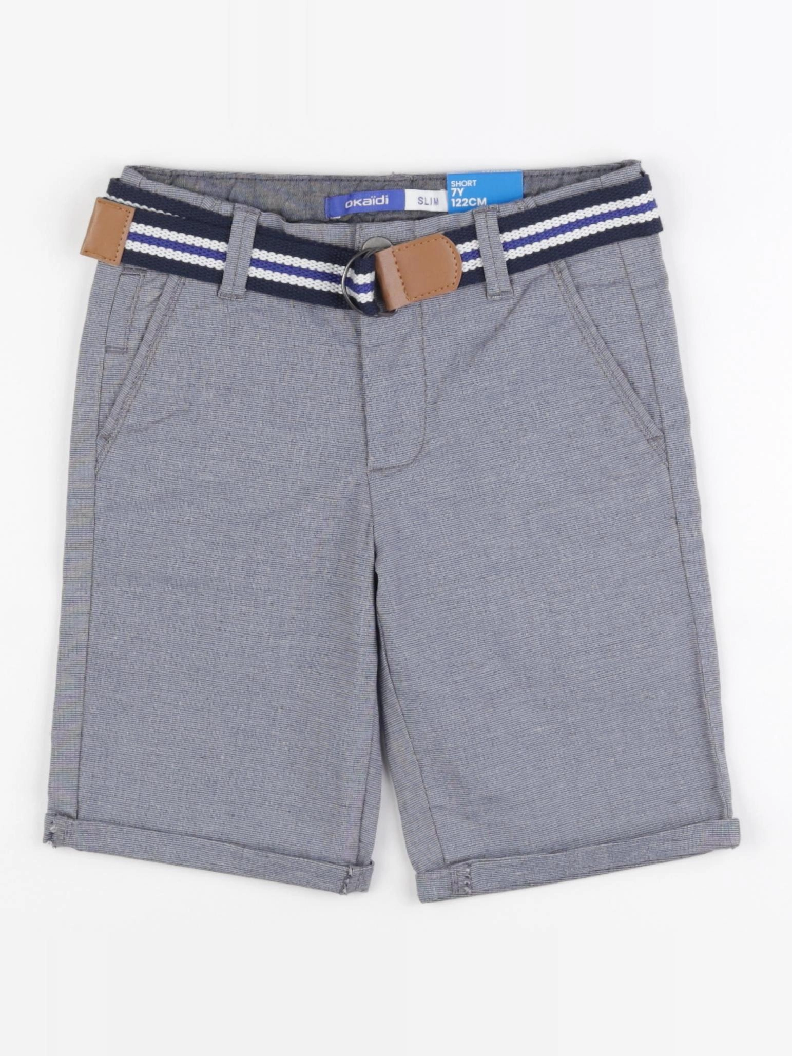 Okaidi - short bleu - 7 ans