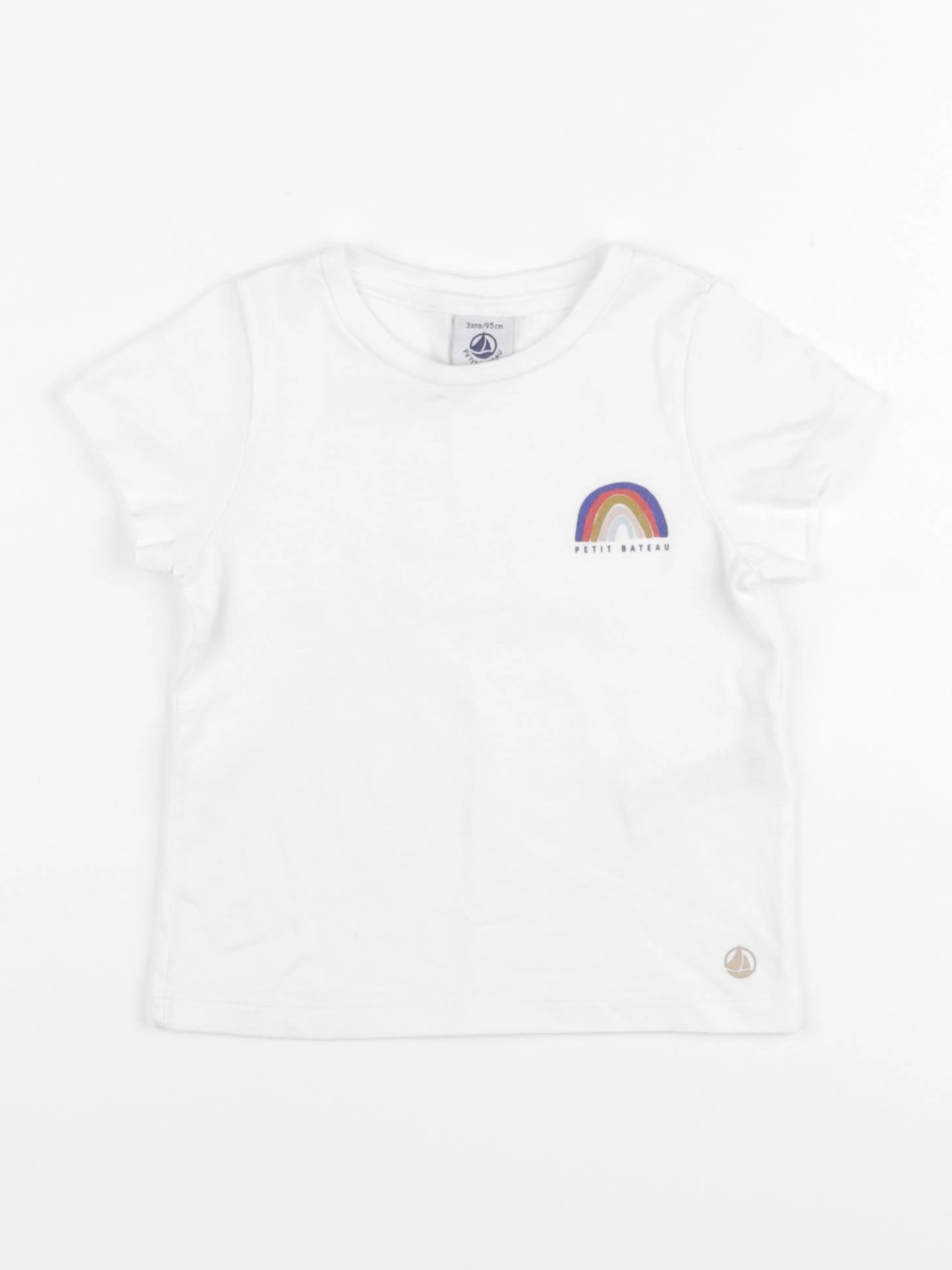 Petit Bateau - tee-shirt blanc - 3 ans