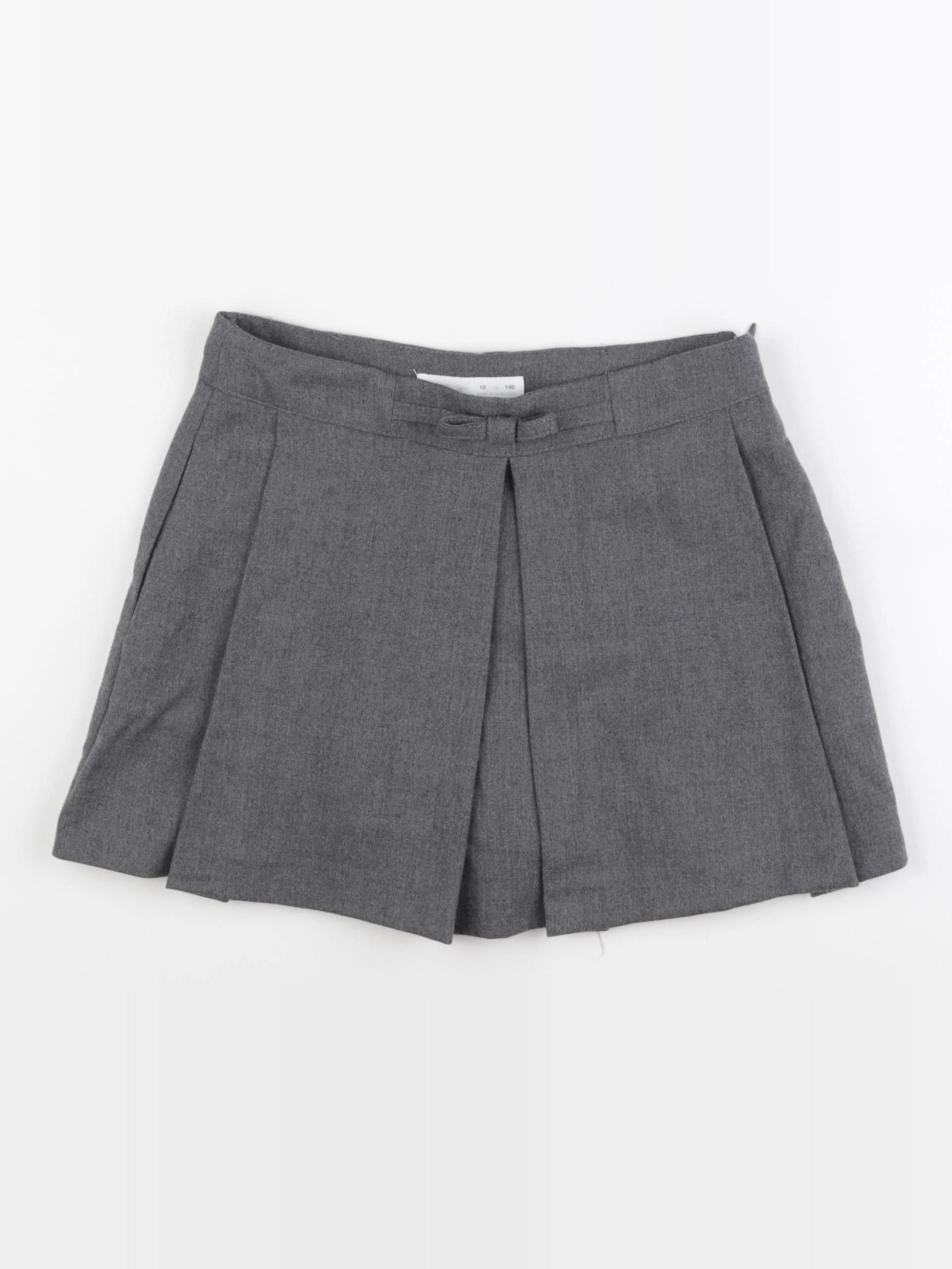Zara - jupe short gris - 10 ans
