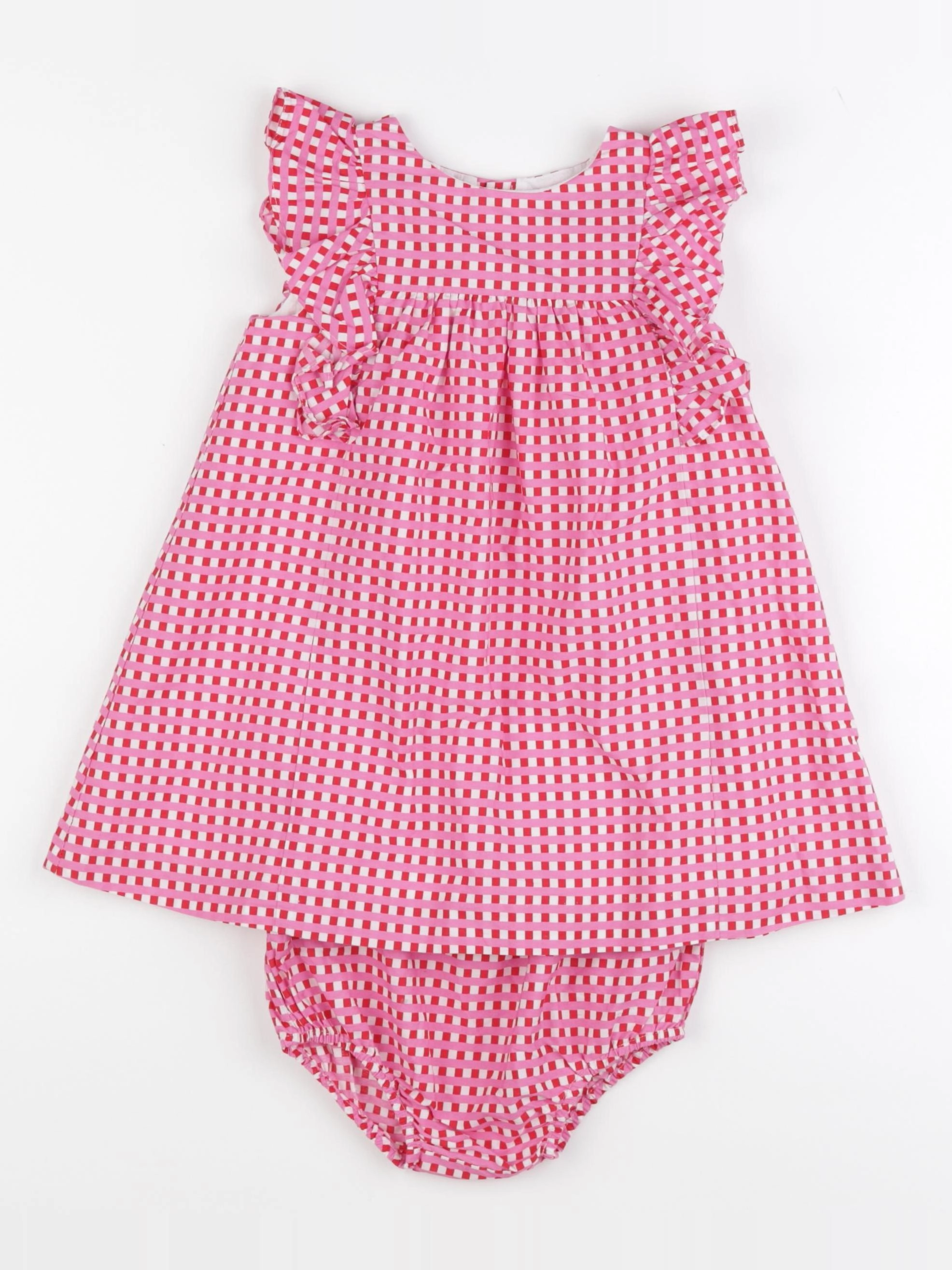 Jacadi - robe rose, rouge - 24 mois