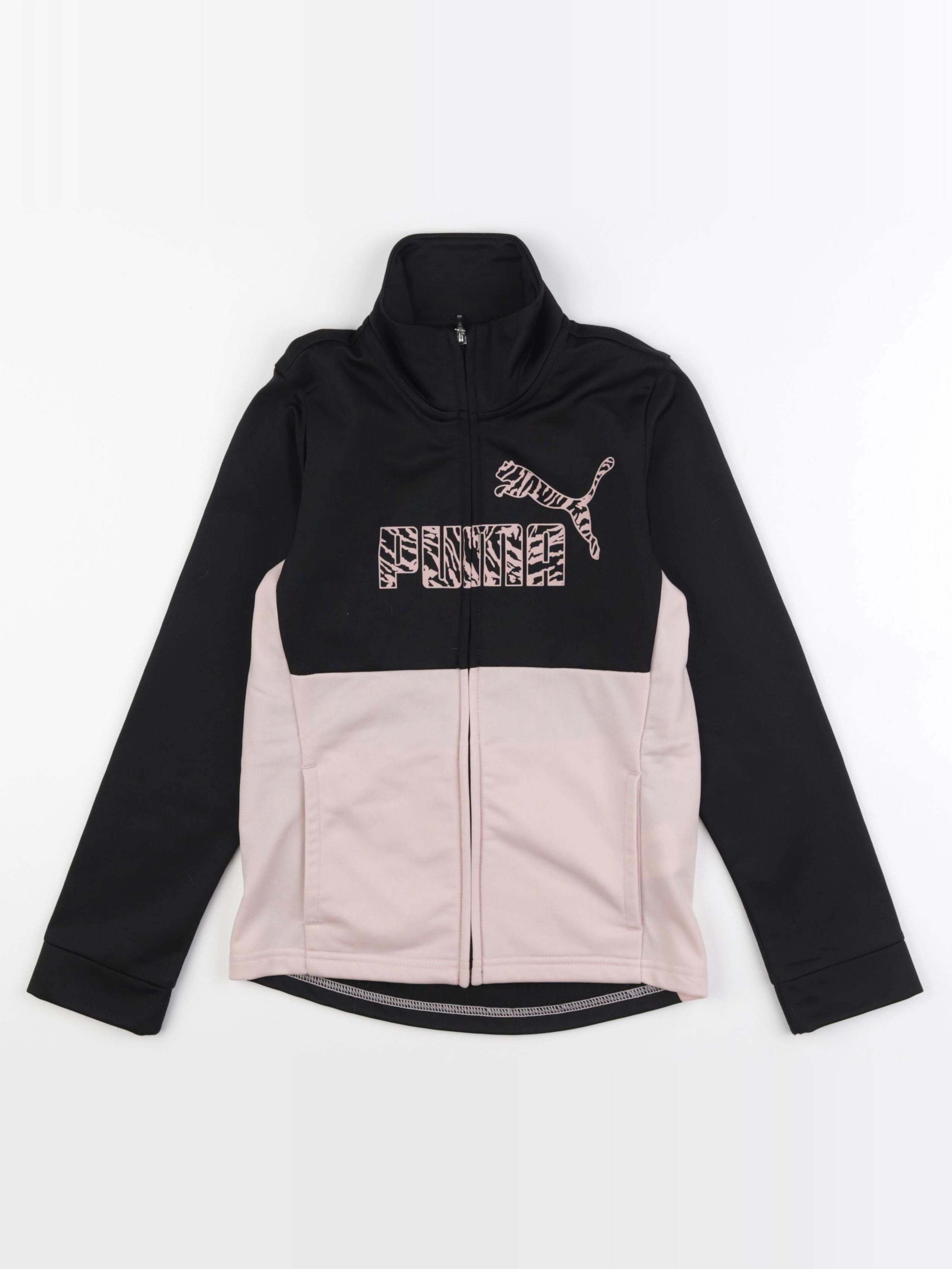 Puma - sweat noir, rose - 9/10 ans
