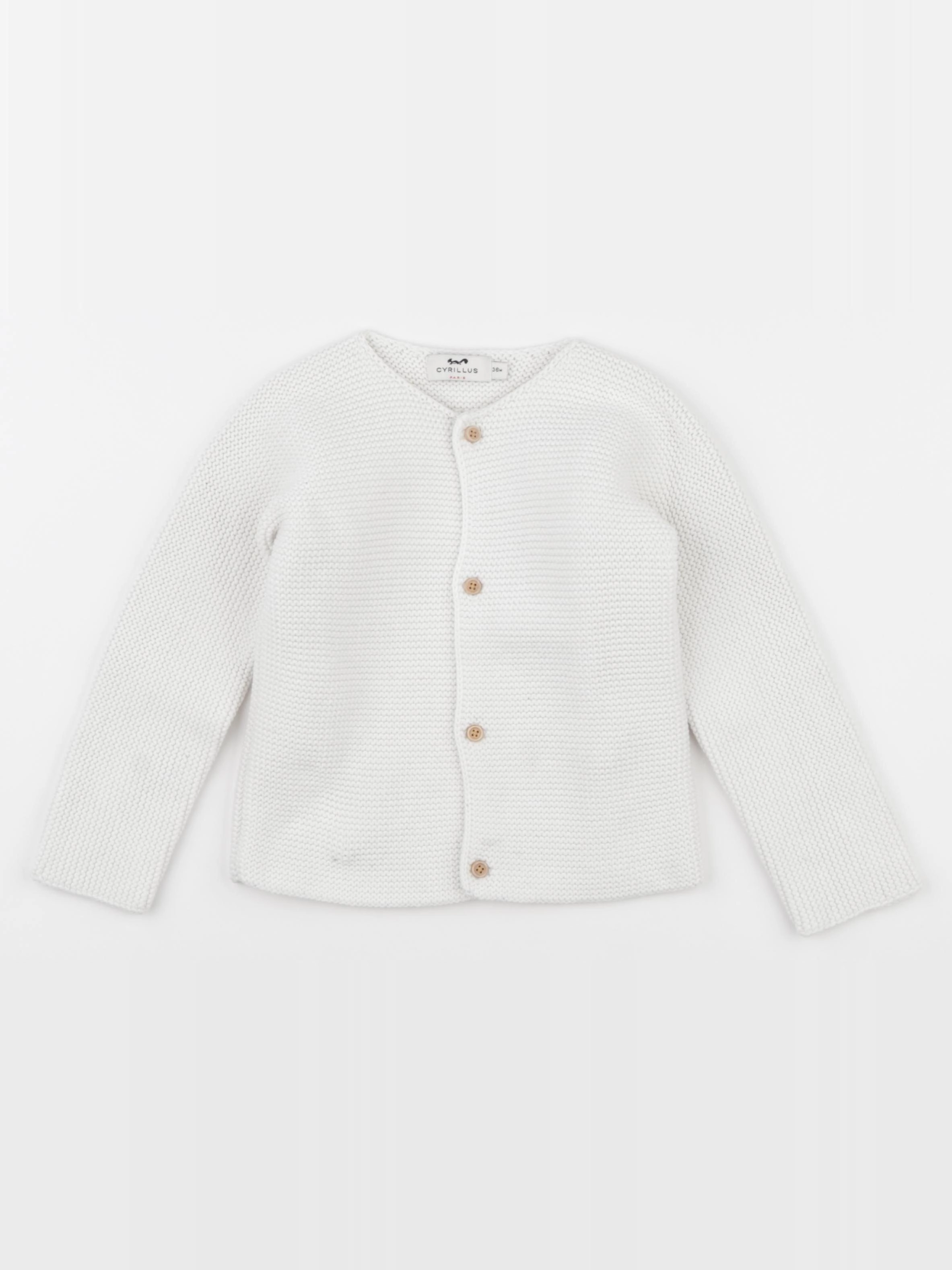 Cyrillus - gilet blanc - 36 mois