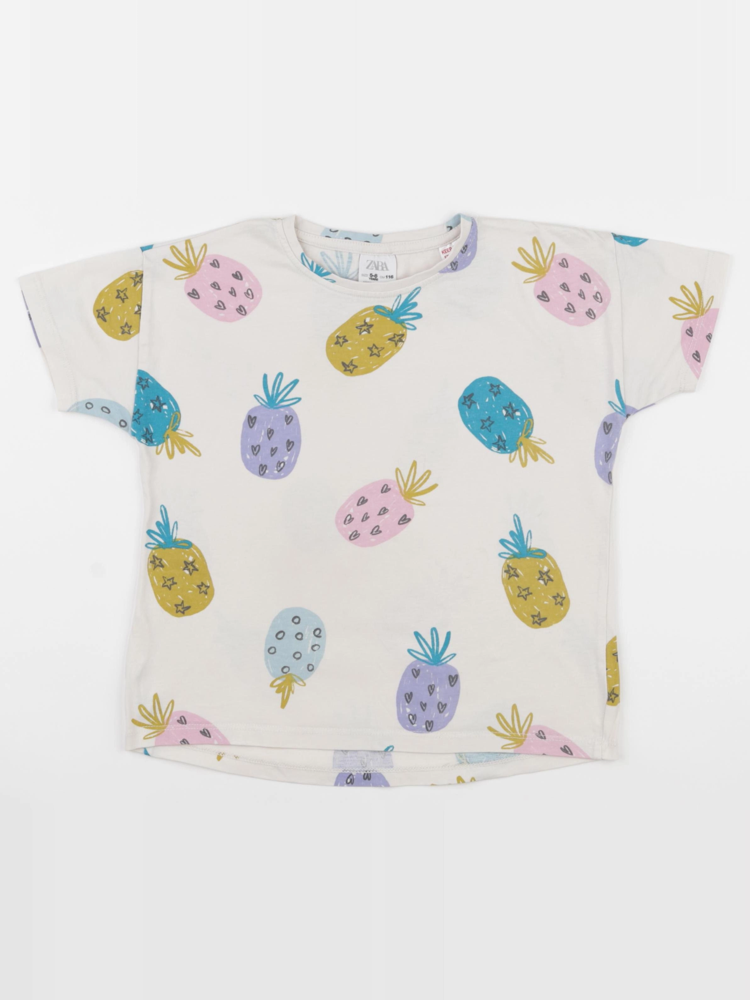 Zara - tee-shirt multicolore - 5/6 ans