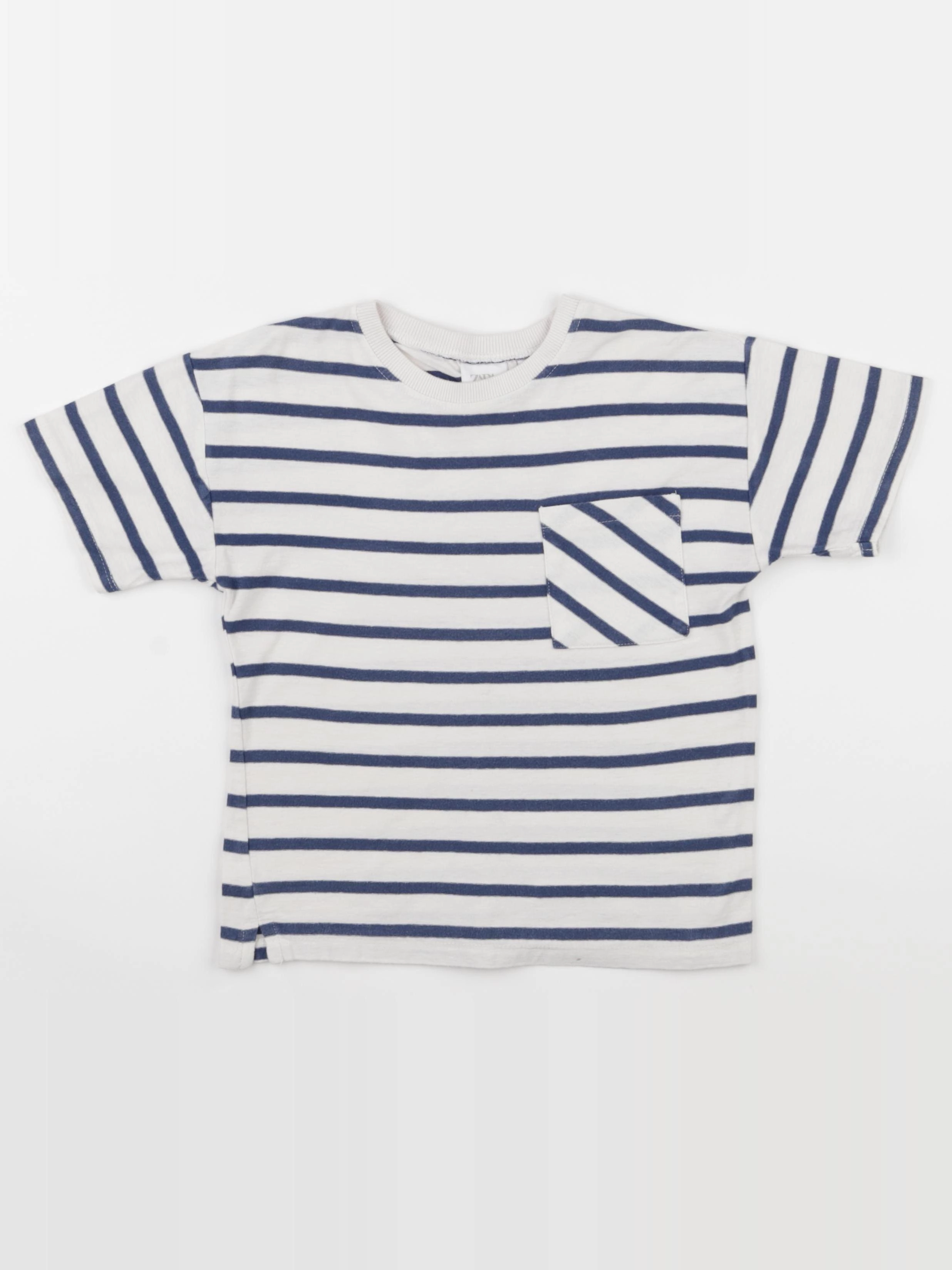 Zara - tee-shirt bleu - 4/5 ans