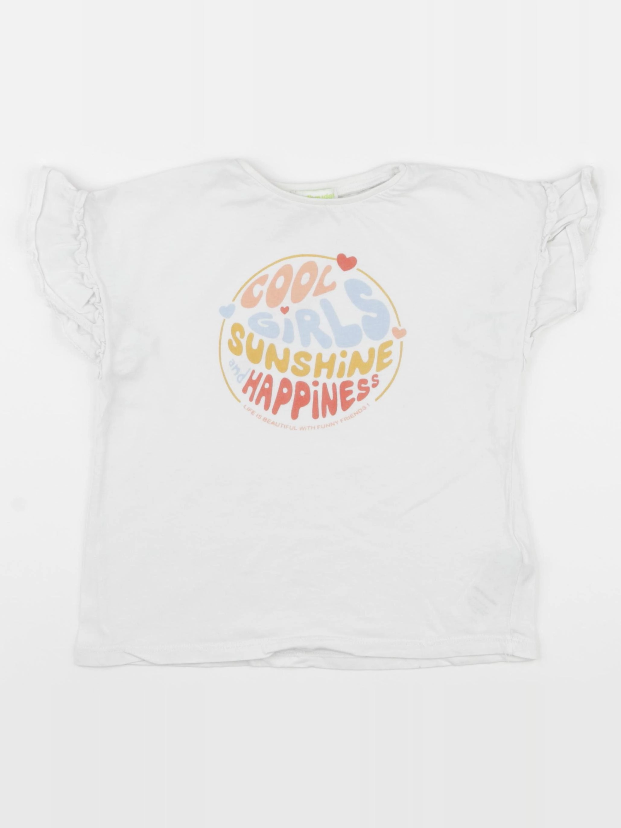 Vertbaudet - tee-shirt blanc - 6 ans