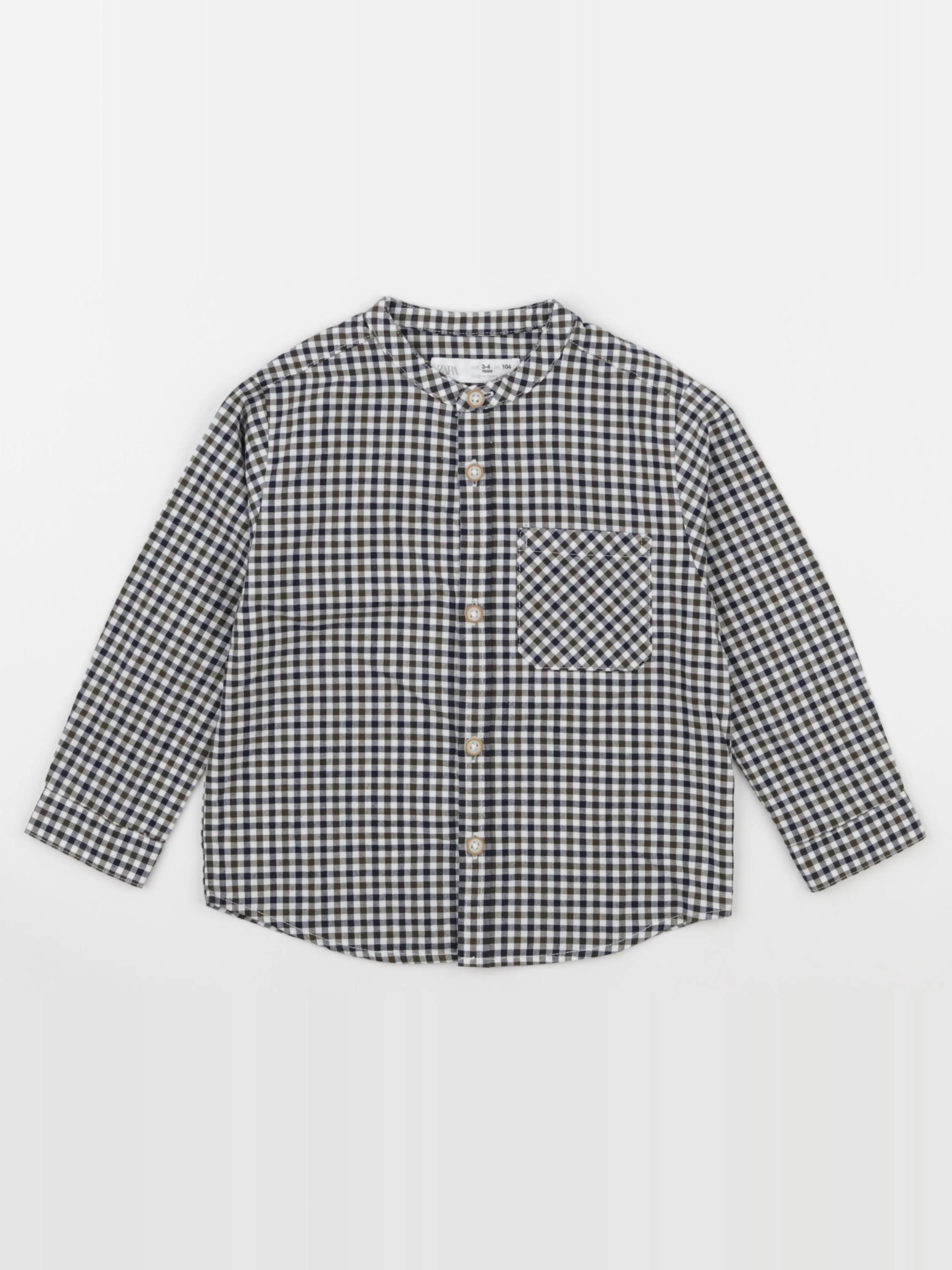 Zara - chemise gris, noir - 3/4 ans