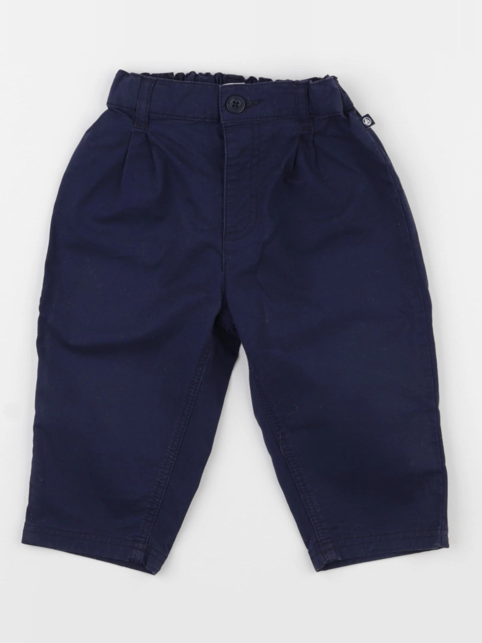 Petit Bateau - pantalon bleu - 18 mois