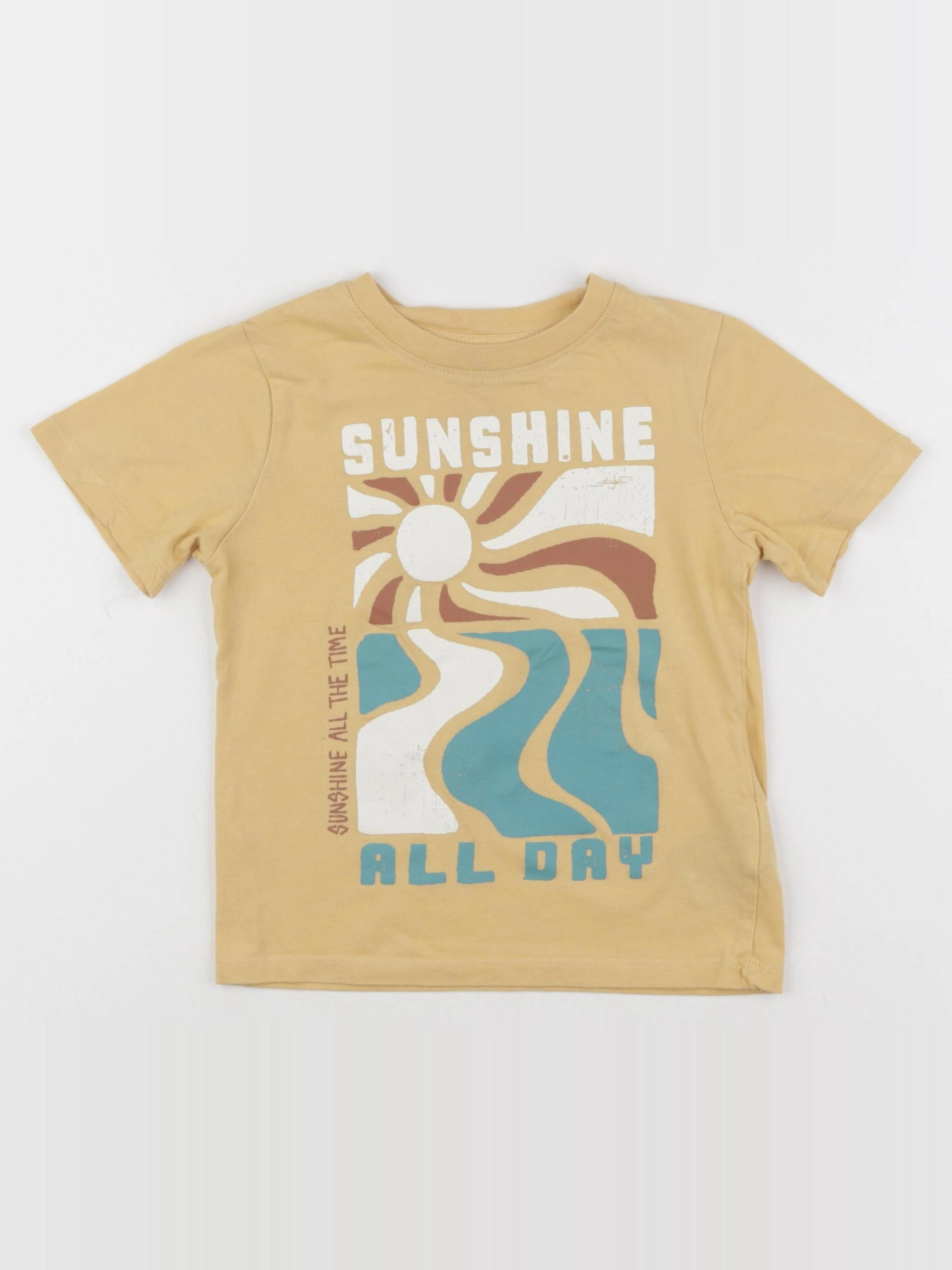 H&M - tee-shirt jaune - 3/4 ans