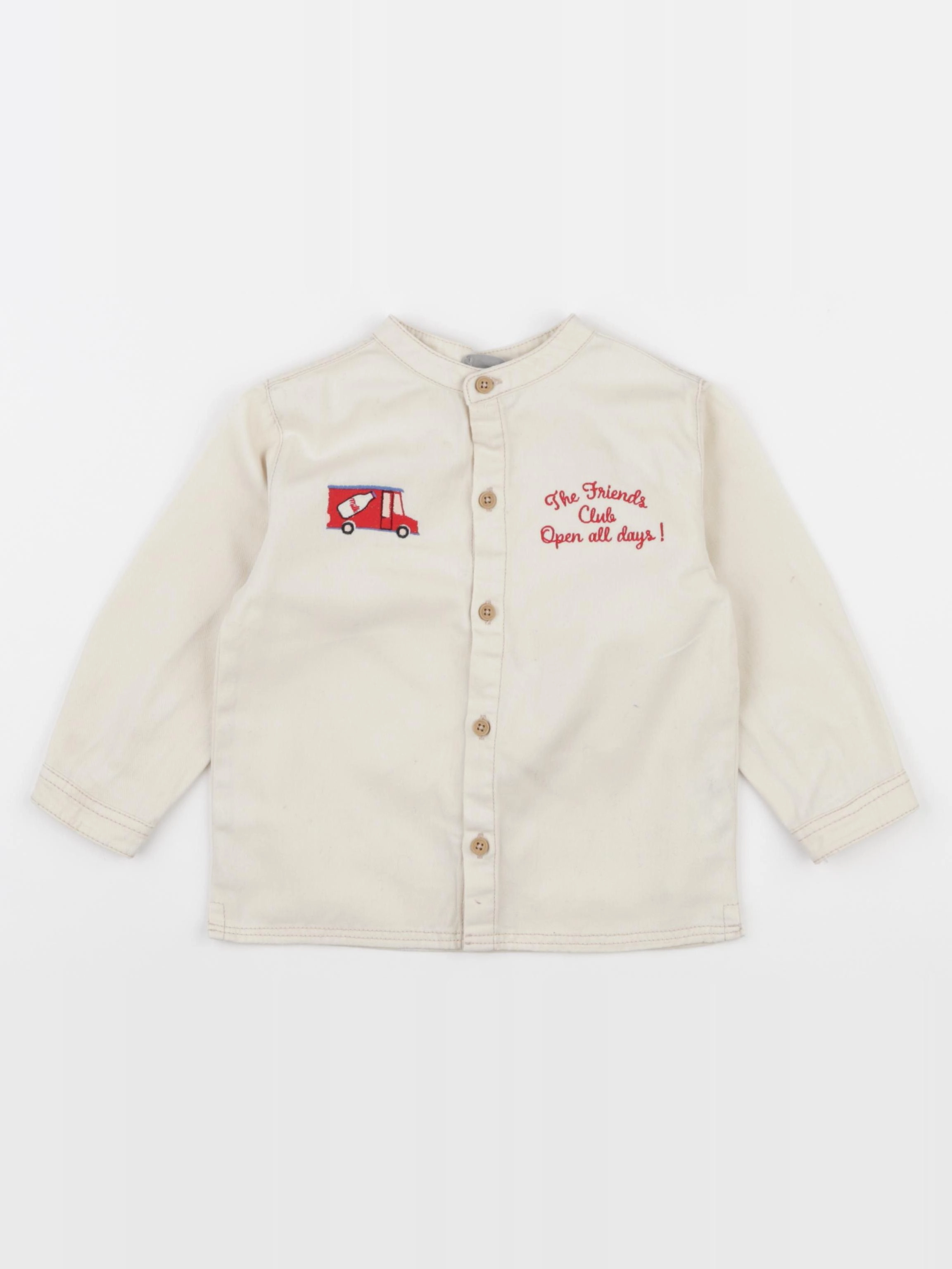 Boutchou - chemise beige - 18 mois