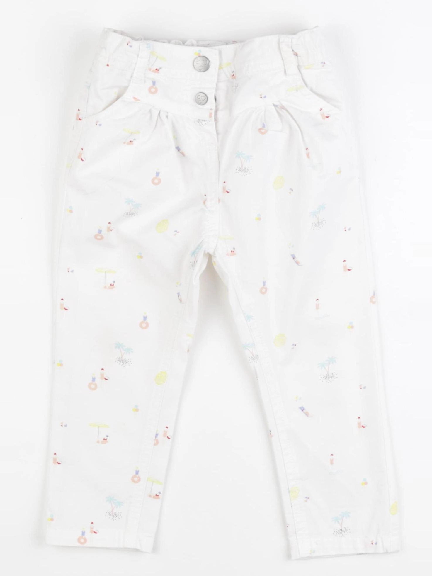 Tape à l'oeil - pantalon blanc - 24 mois