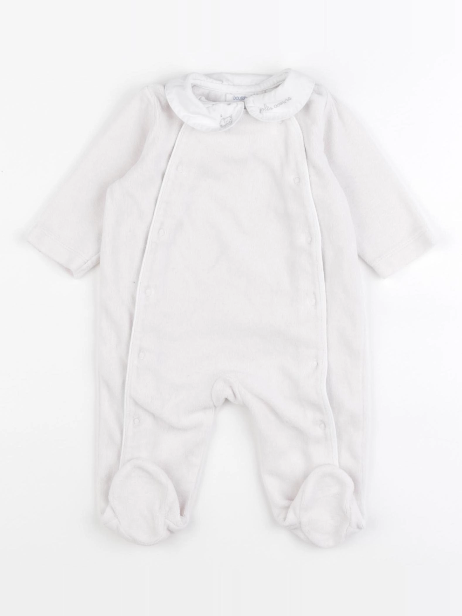 Boutchou - pyjama velours rose - 3 mois