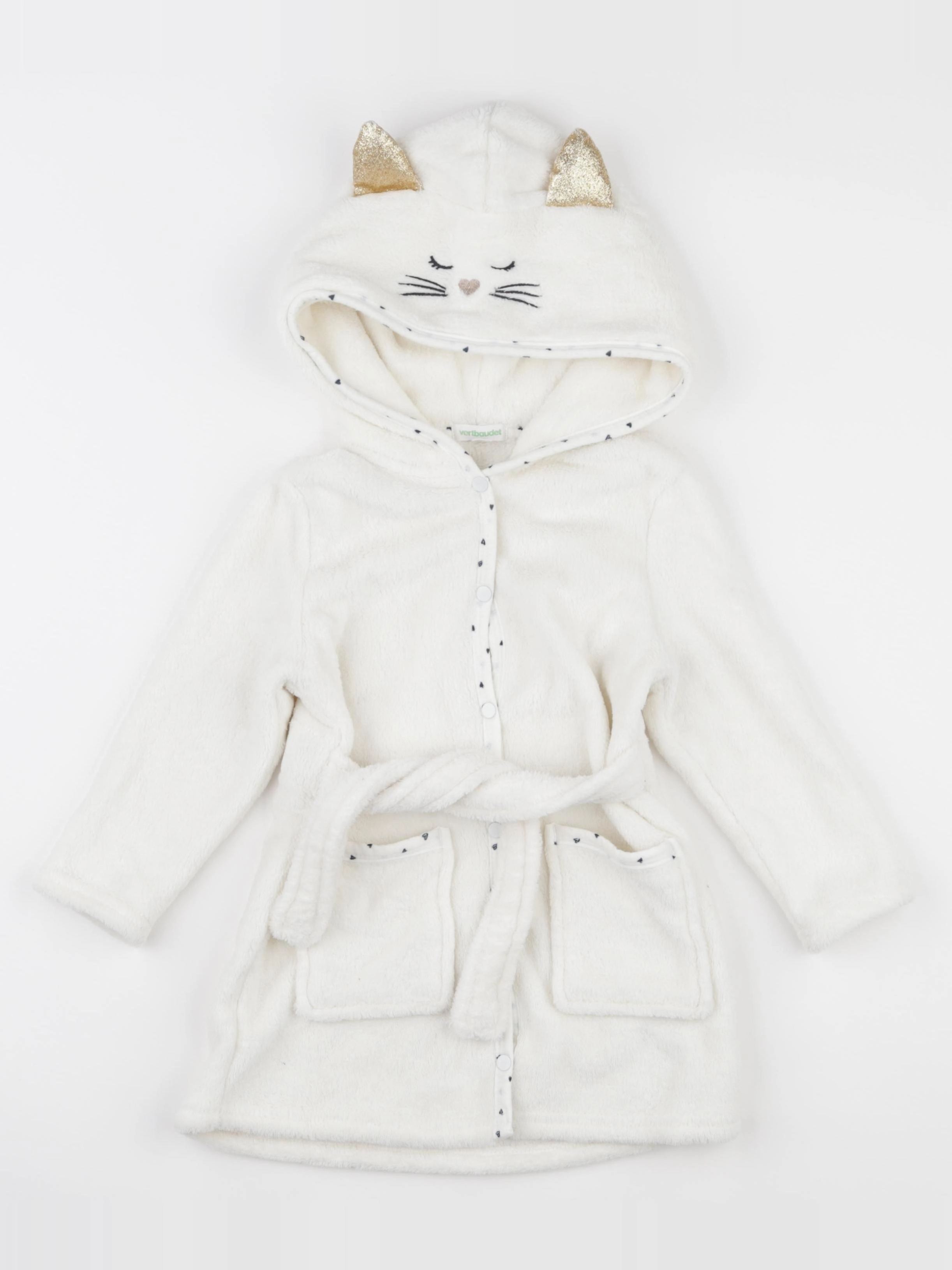 Vertbaudet - robe de chambre beige - 3 ans