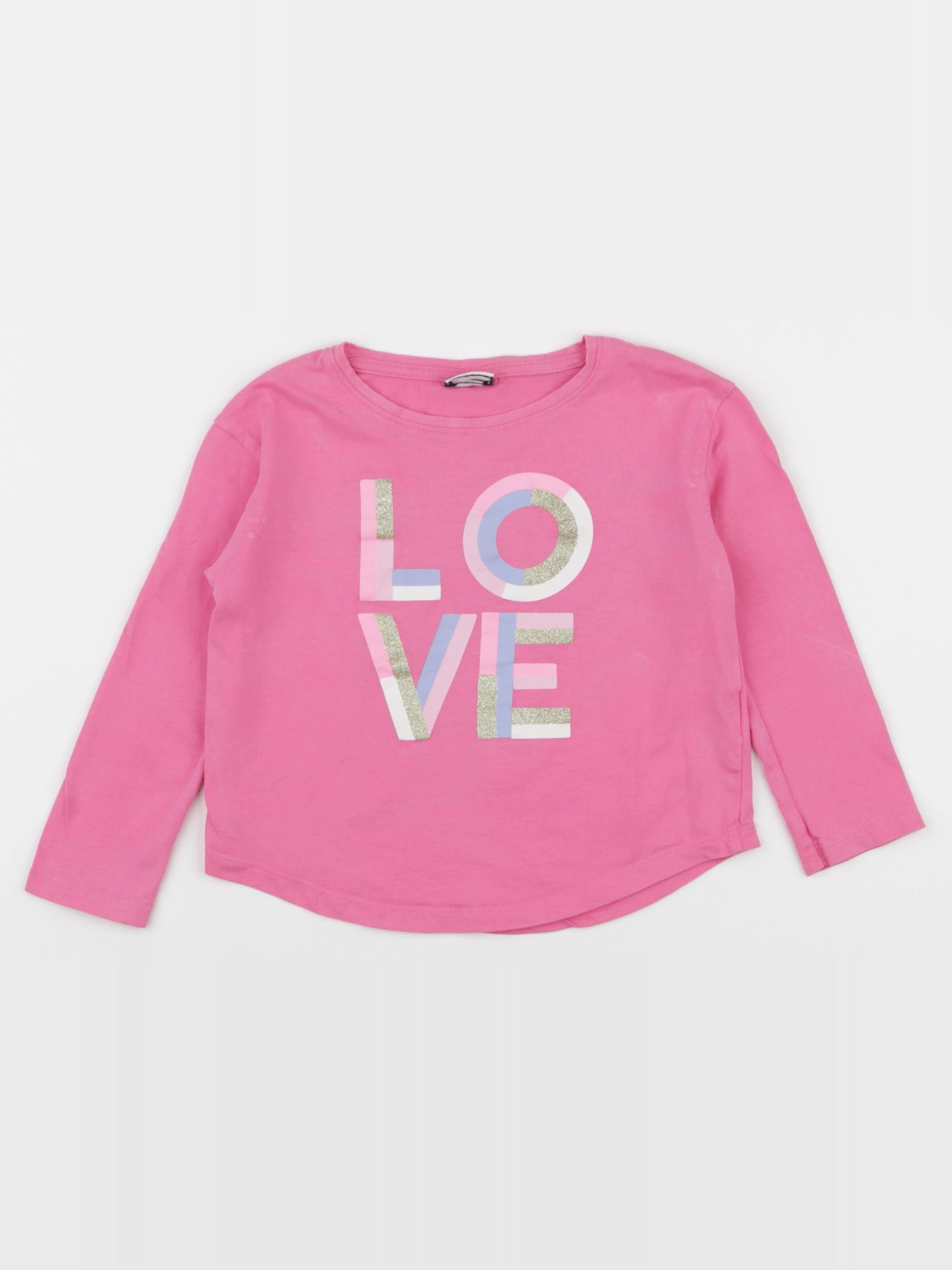 Tape à l'oeil - tee-shirt rose - 2/3 ans