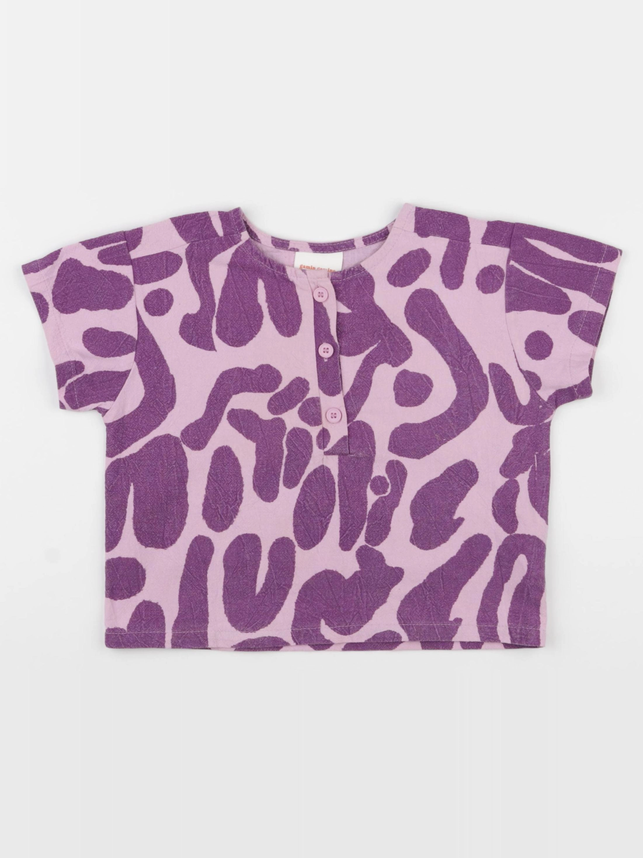Gamin gamine - blouse rose, violet - 12/18 mois
