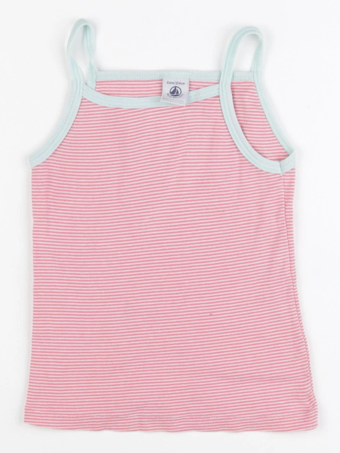 Petit Bateau - maillot de corps rose - 4 ans