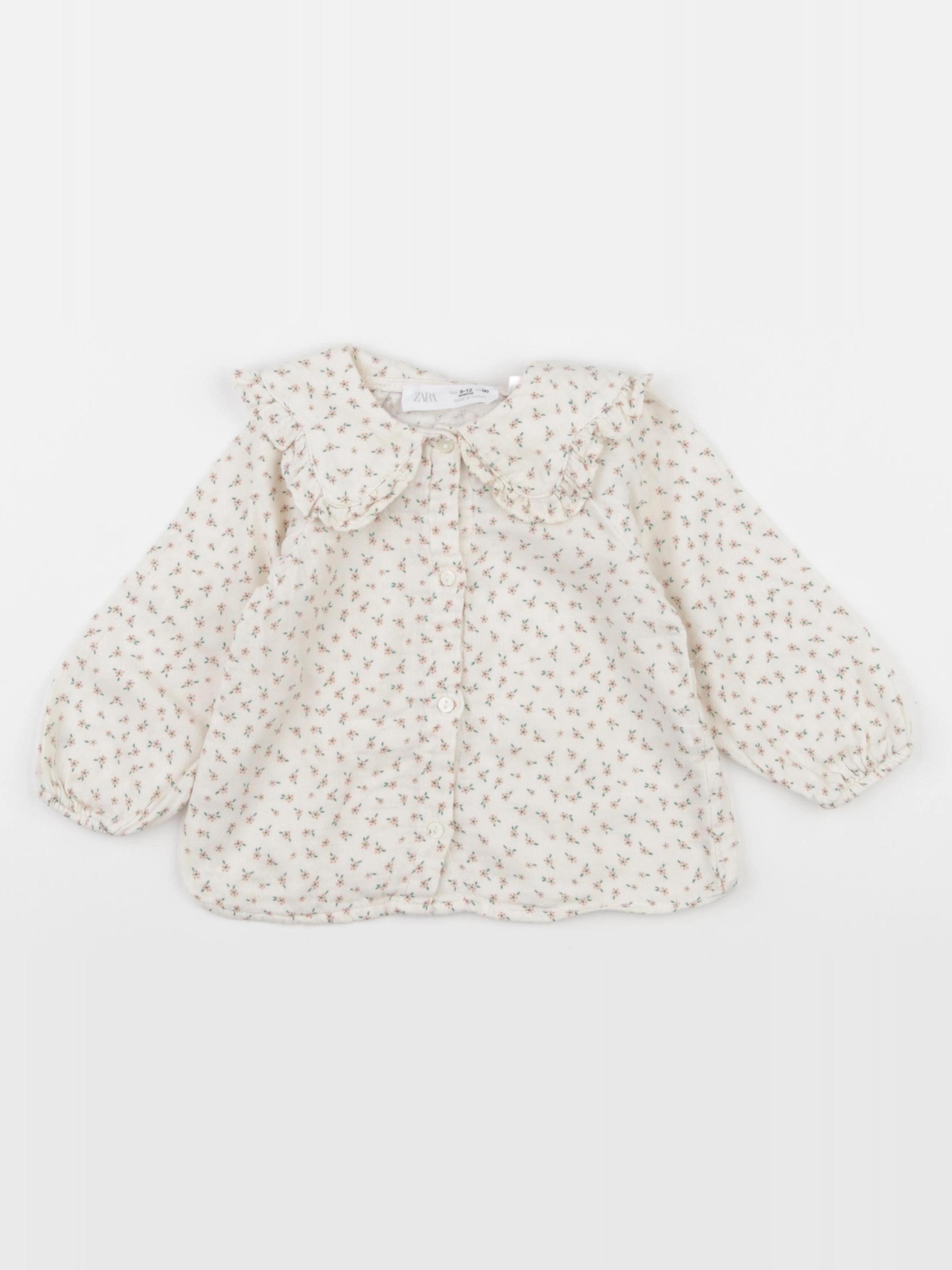 Zara - blouse beige - 9/12 mois