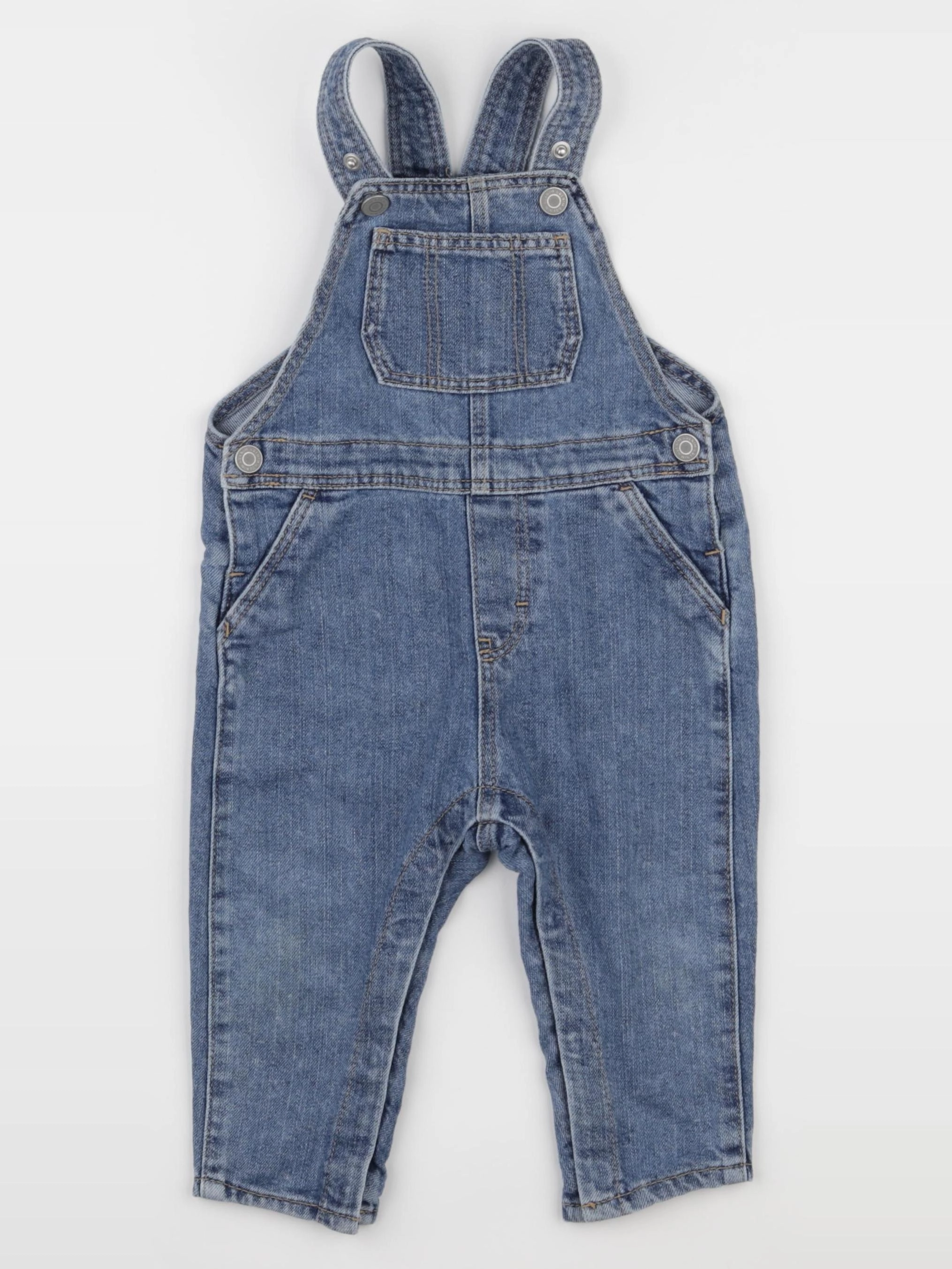 H&M - salopette bleu - 12 mois