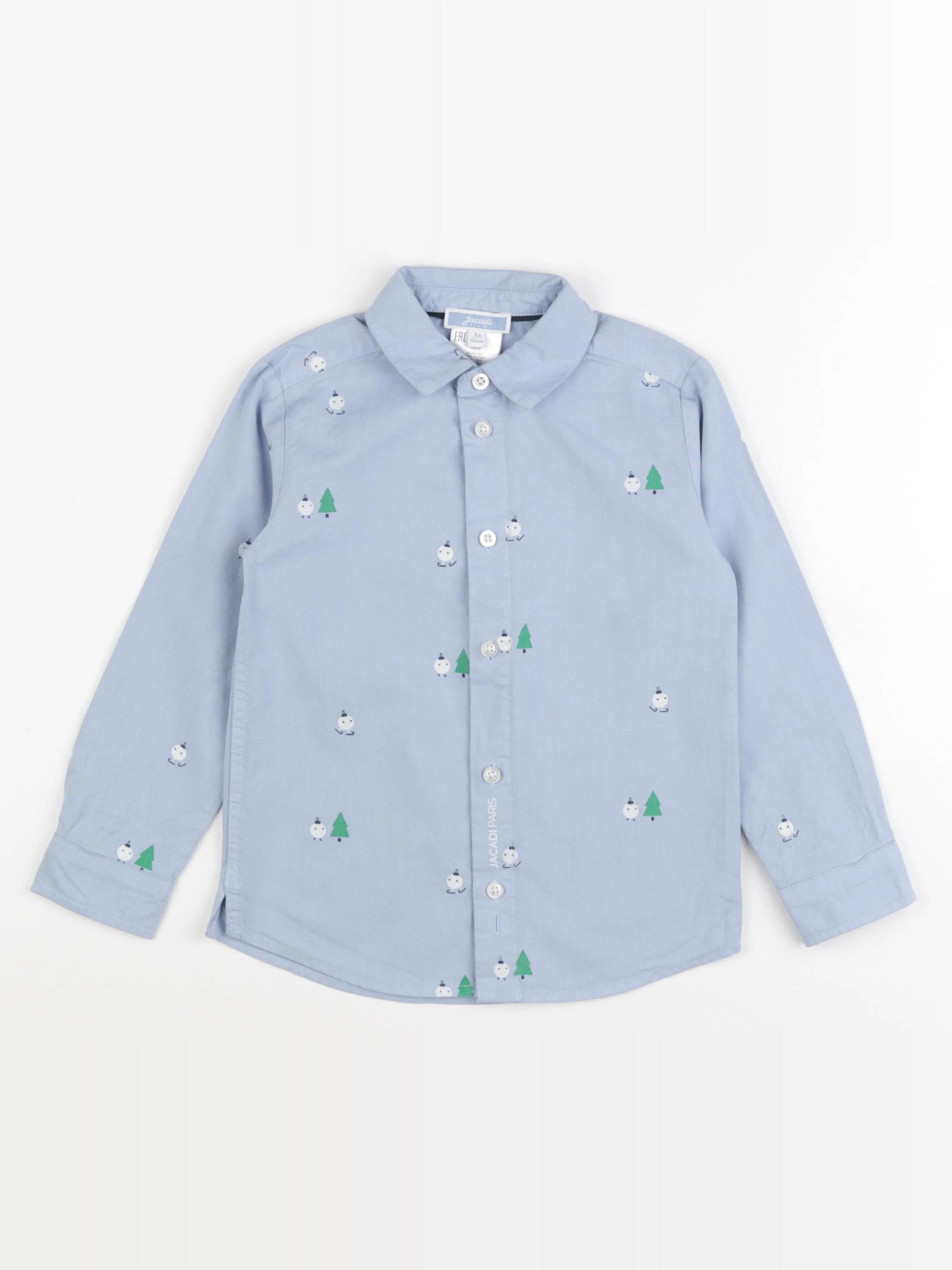Jacadi - chemise bleu - 4 ans