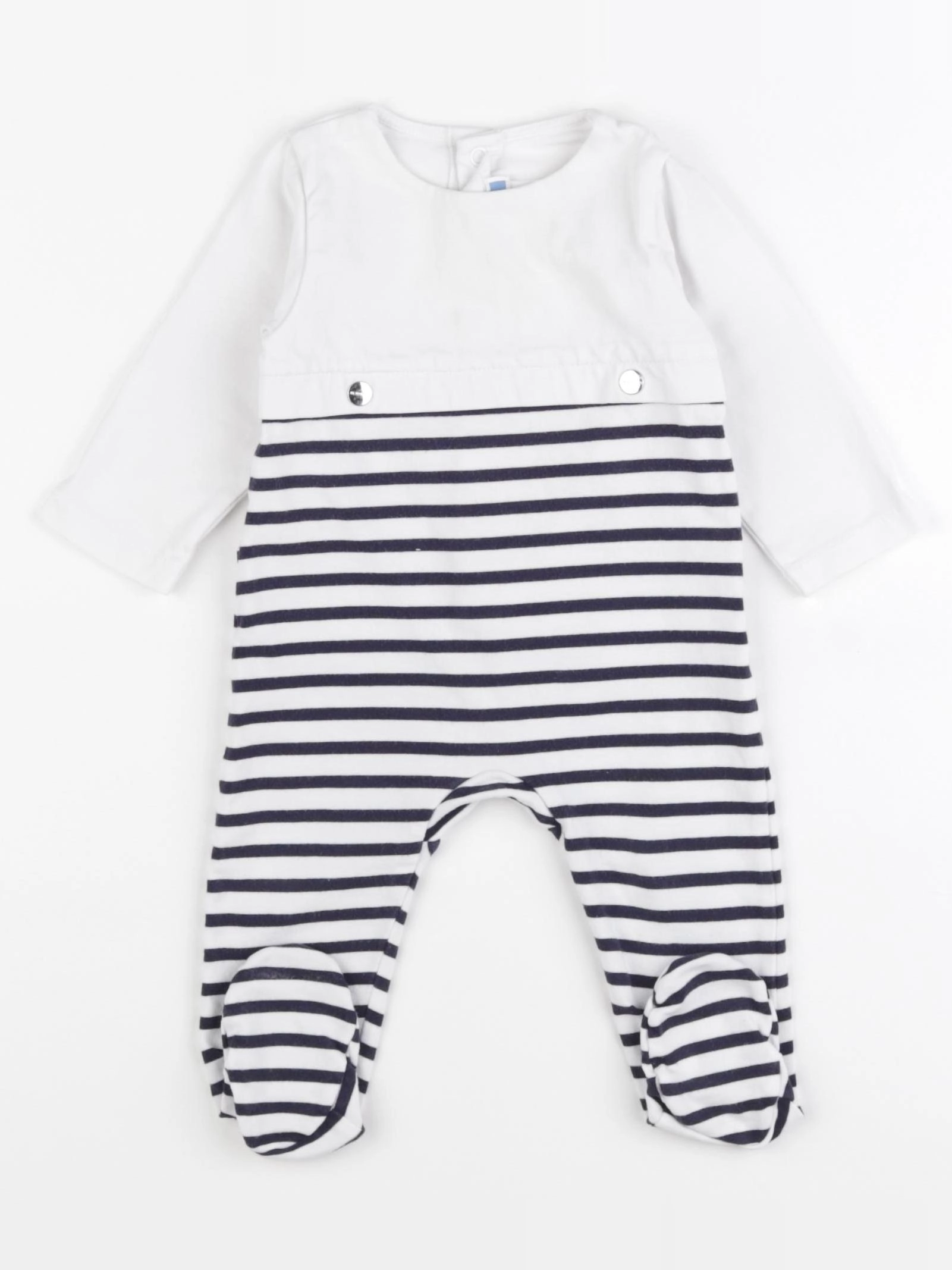 Jacadi - pyjama coton bleu - 6 mois