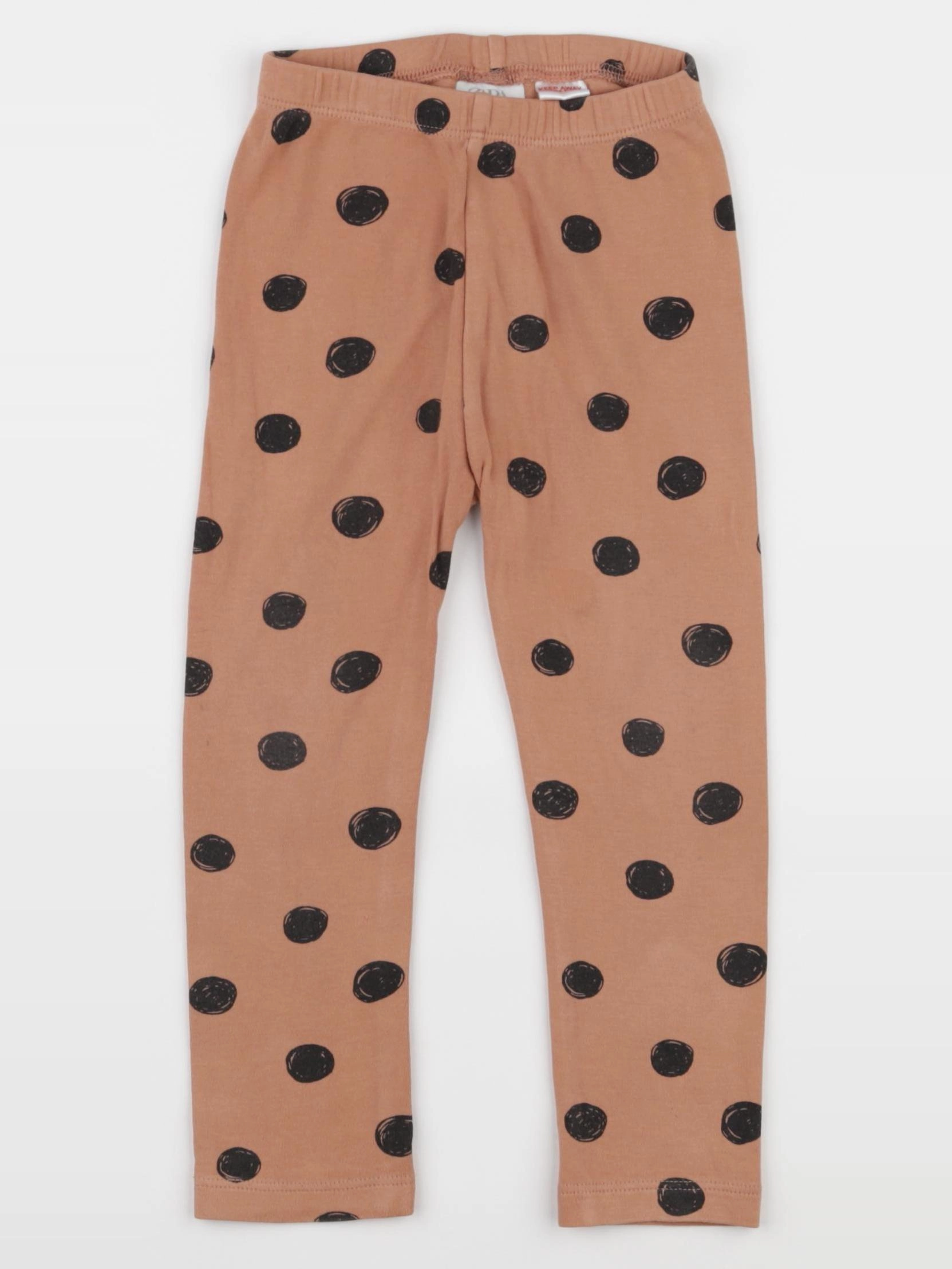 Zara - legging marron, noir - 2/3 ans
