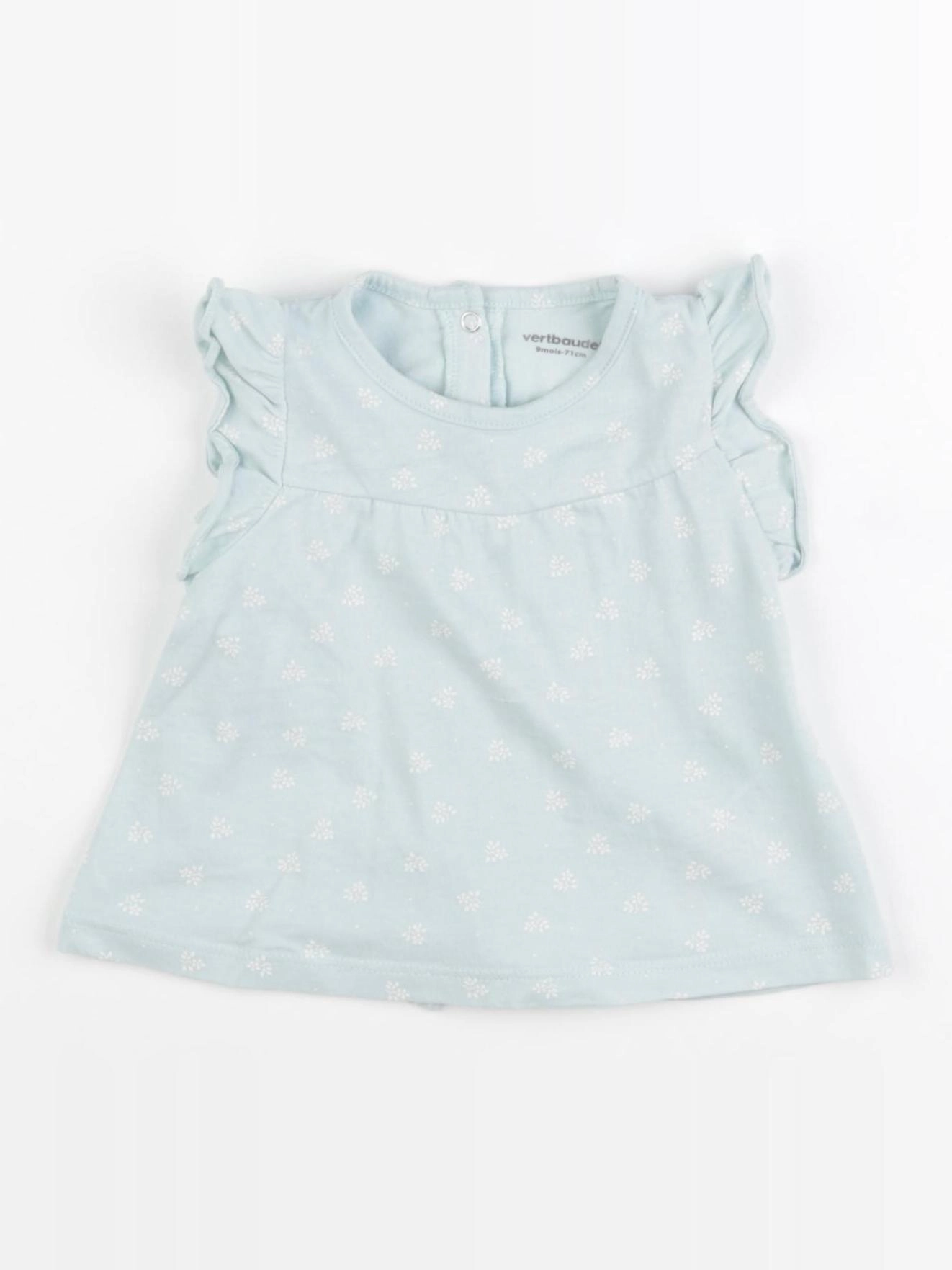 Vertbaudet - tee-shirt vert - 9 mois