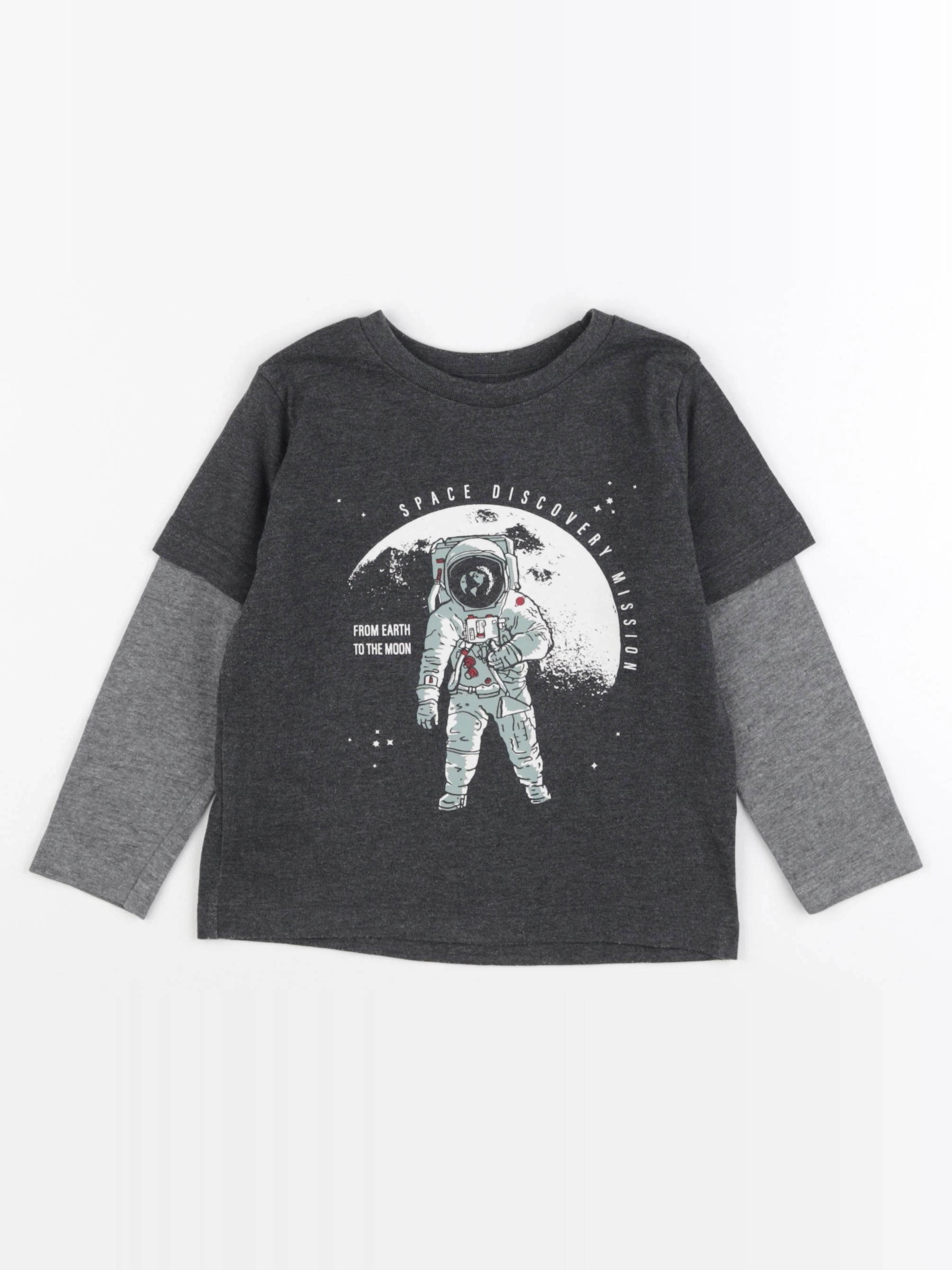 Vertbaudet - tee-shirt gris - 3 ans