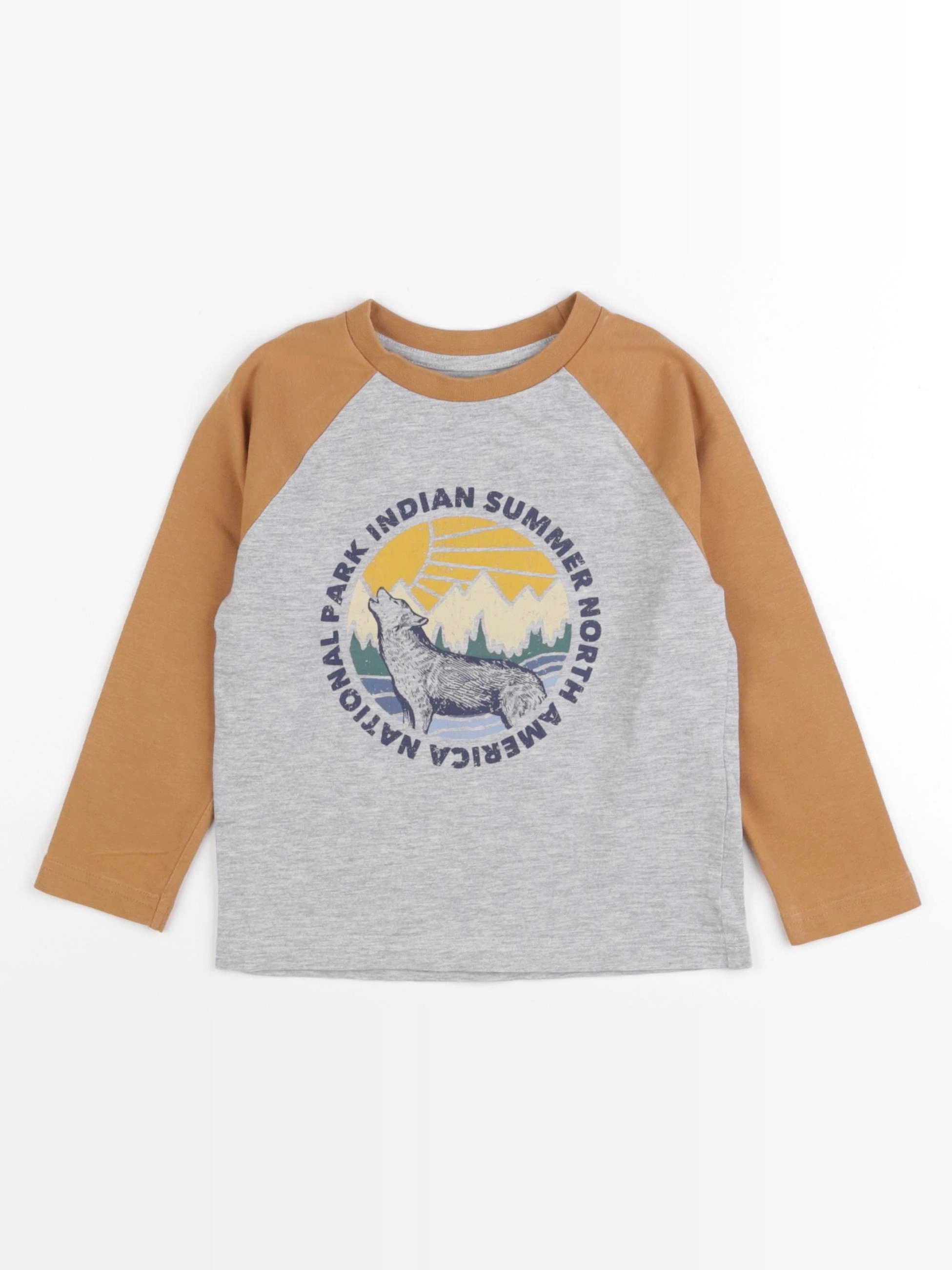 Vertbaudet - tee-shirt gris - 3 ans