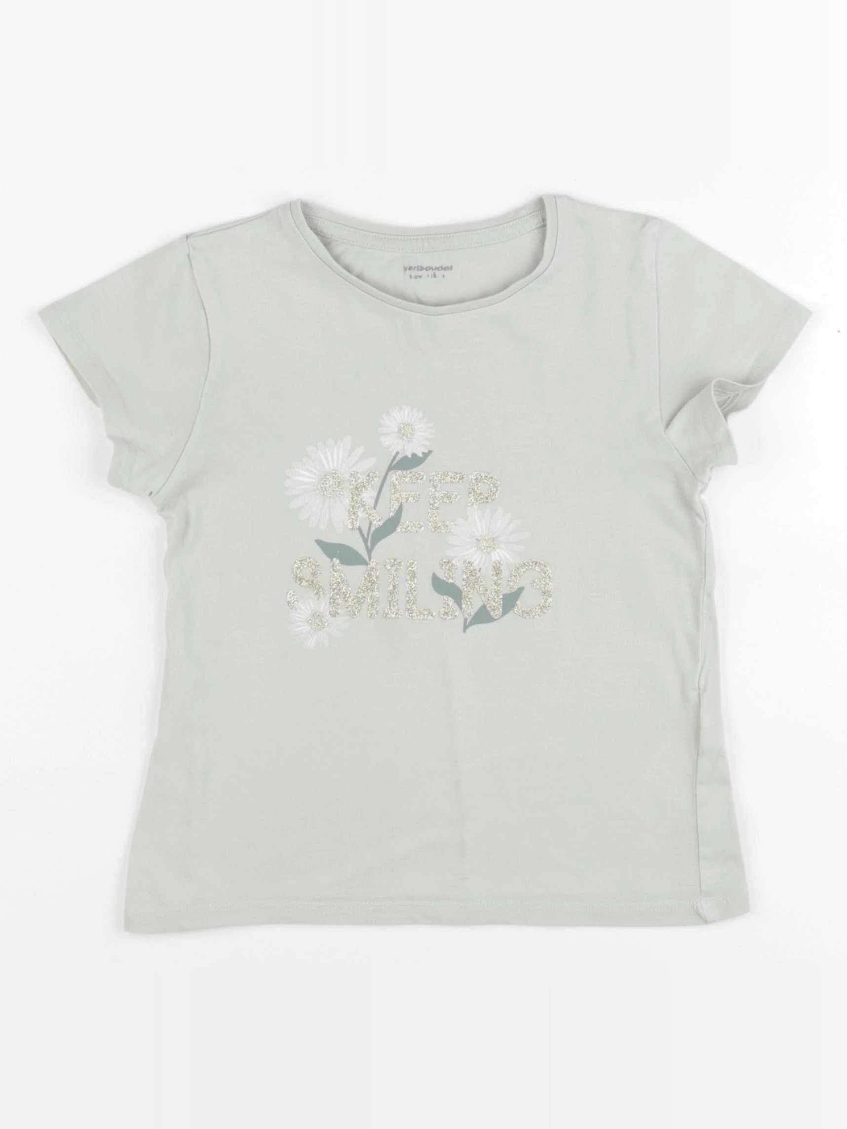 Vertbaudet - tee-shirt vert - 6 ans