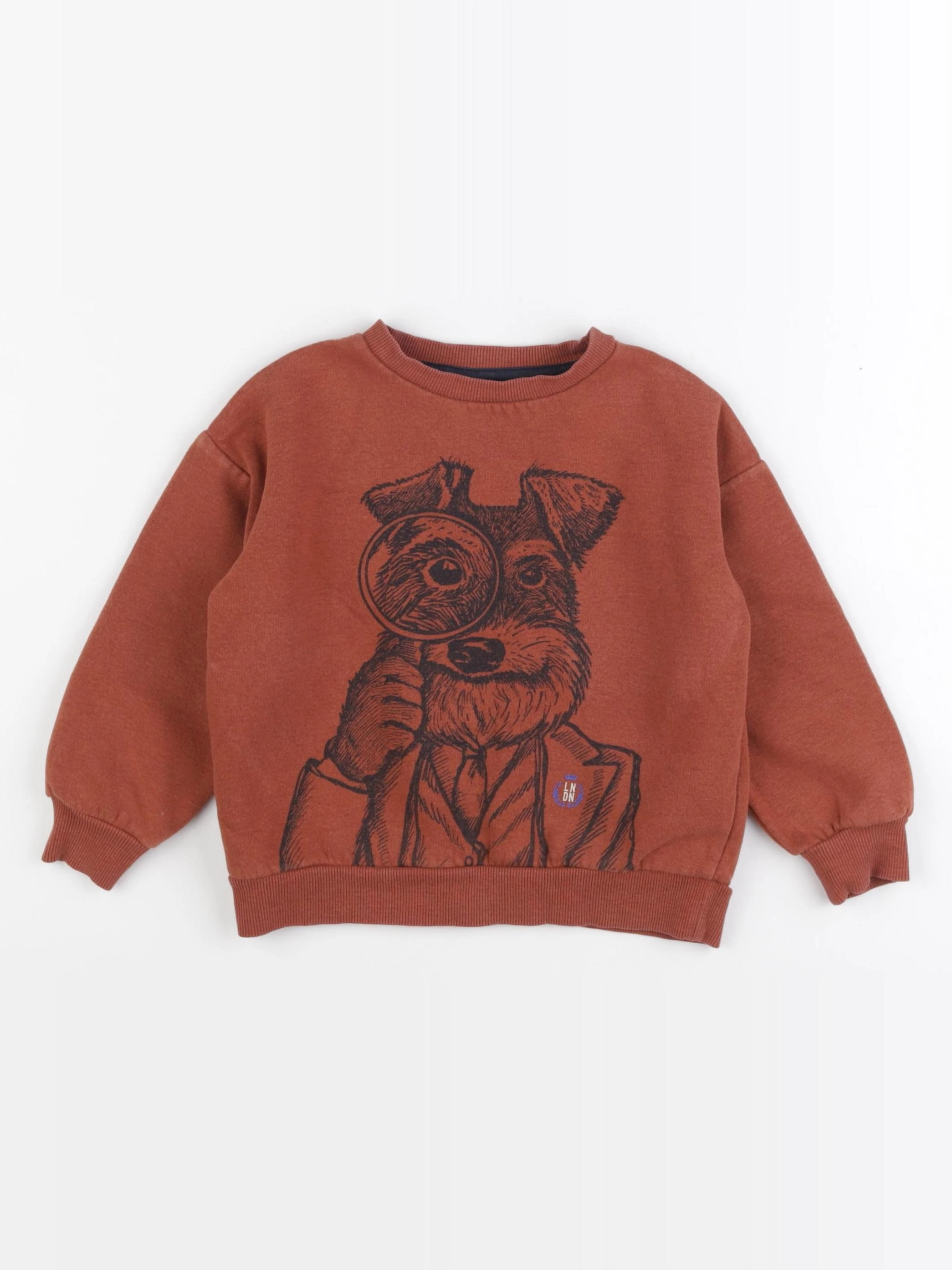 Vertbaudet - sweat marron - 3 ans