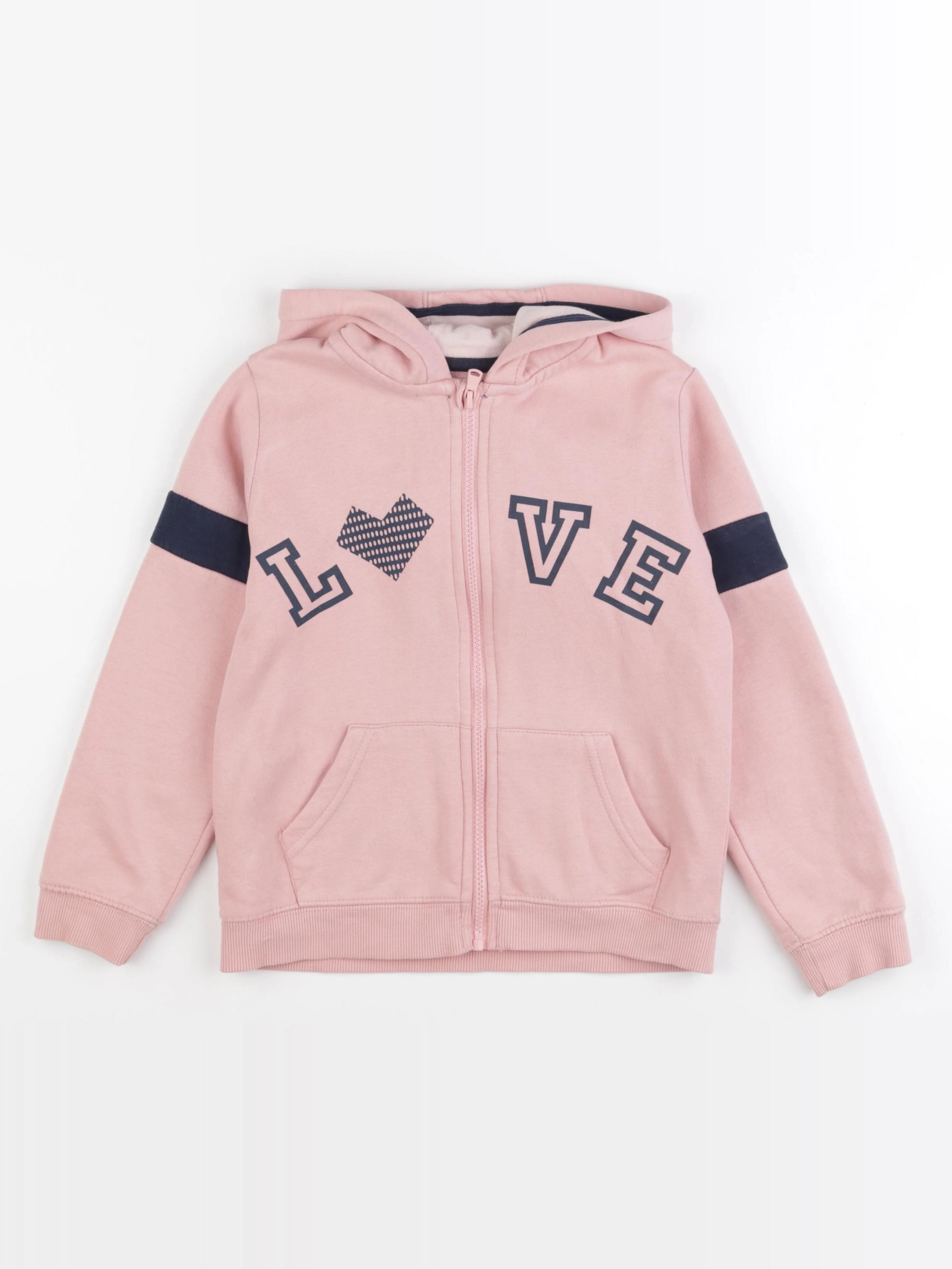 Vertbaudet - sweat rose - 8 ans