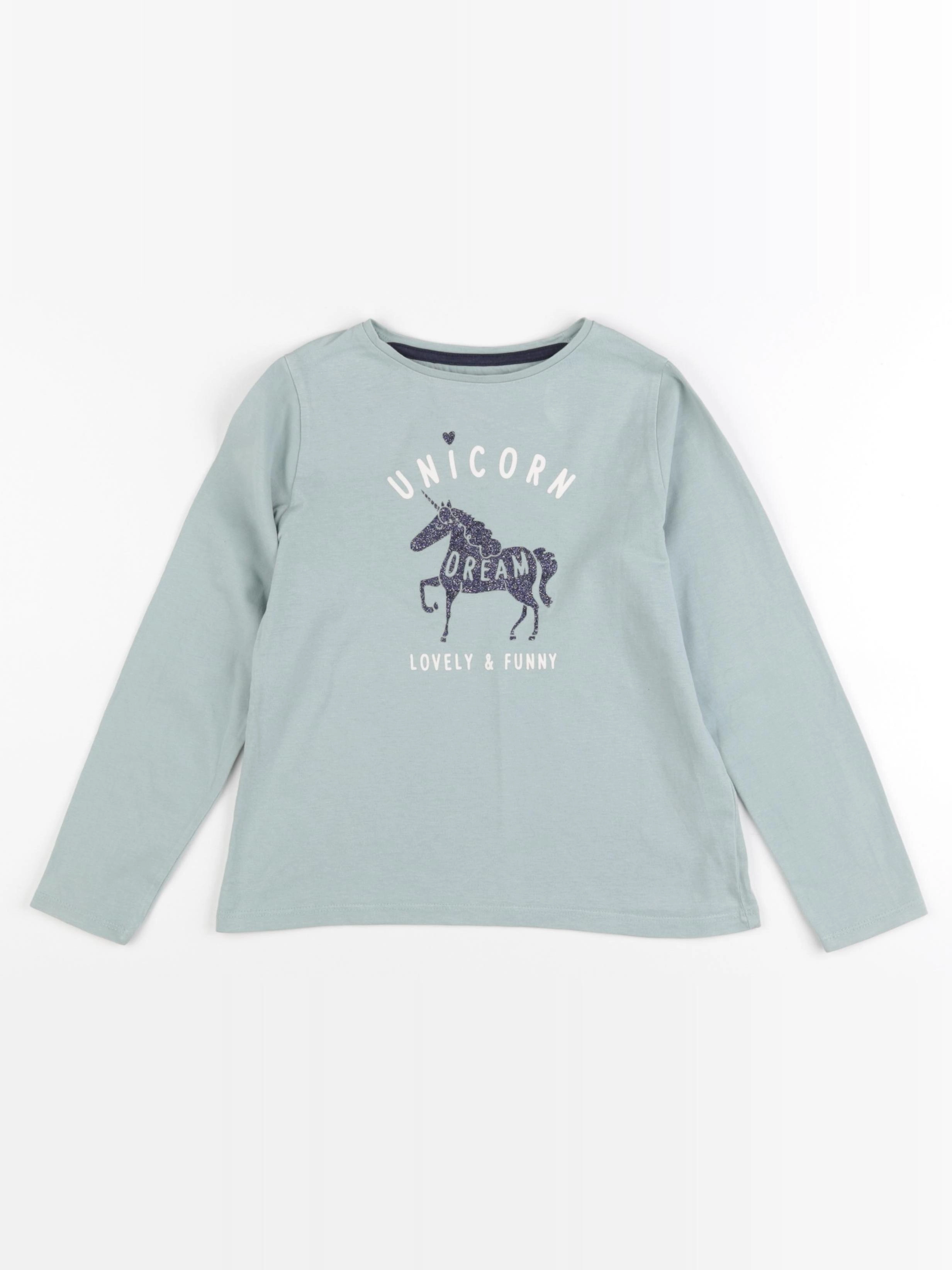 Vertbaudet - tee-shirt vert - 8 ans