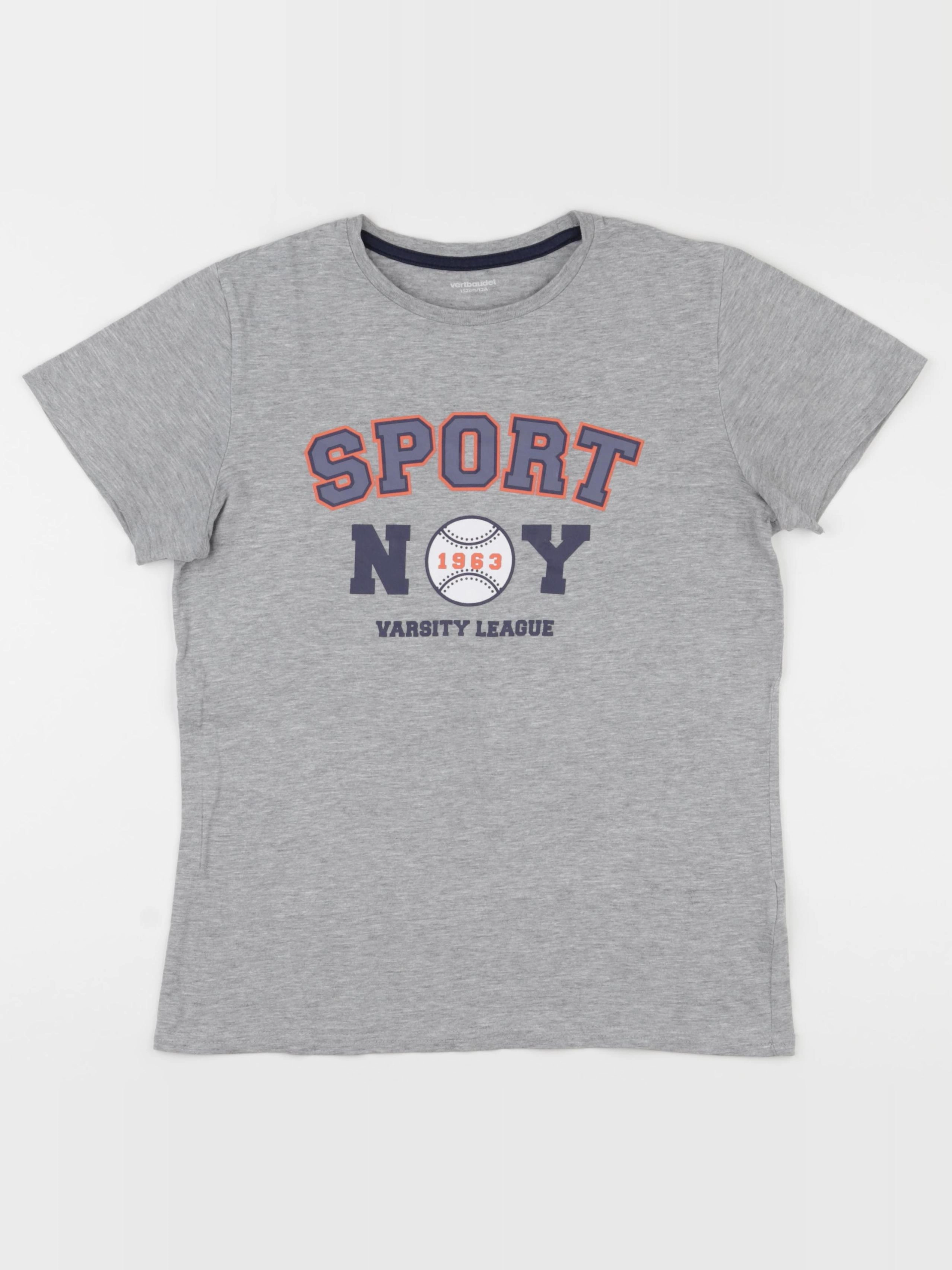 Vertbaudet - tee-shirt gris - 12 ans
