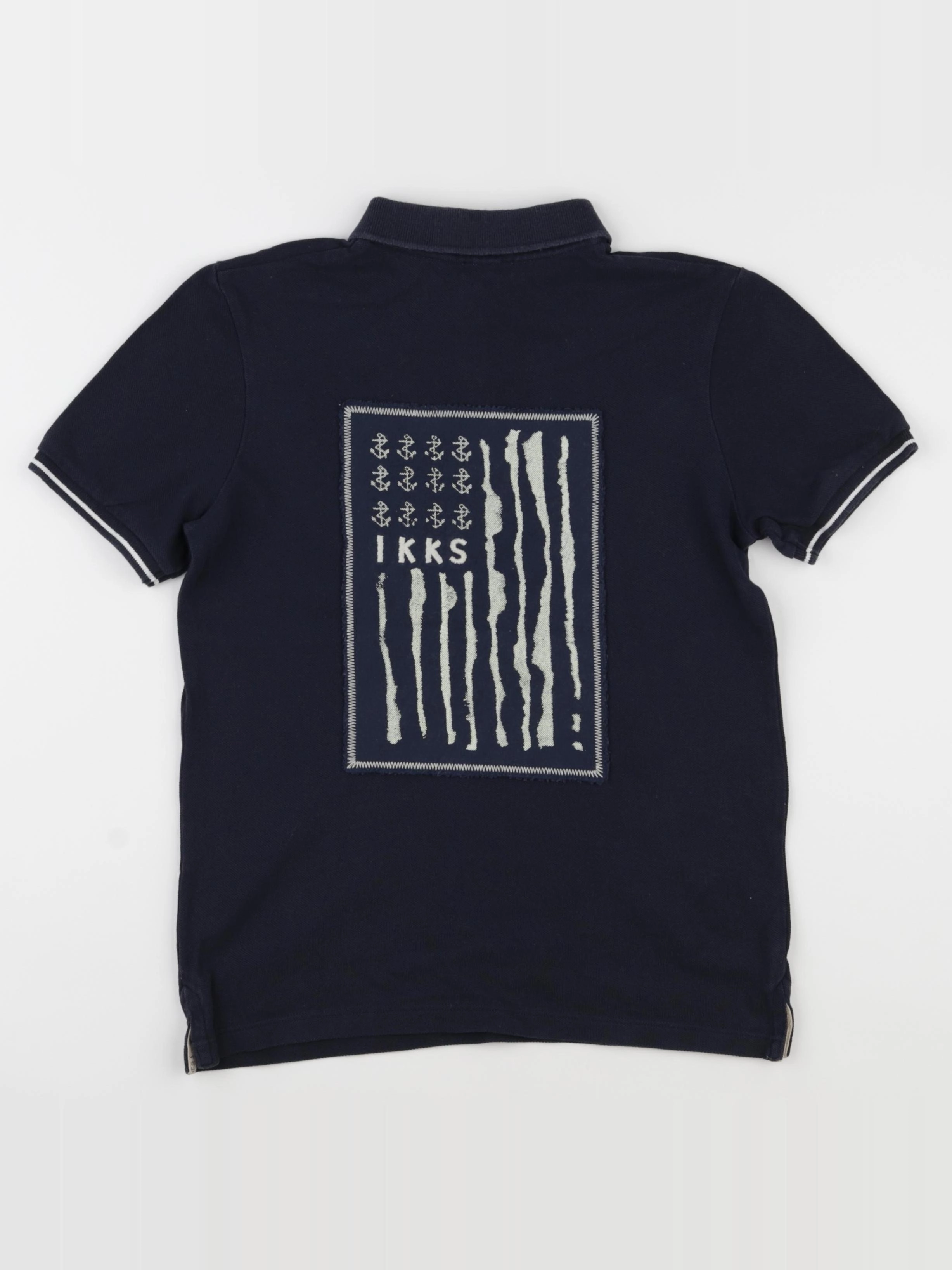 IKKS - polo imprimé au dos bleu - 10 ans