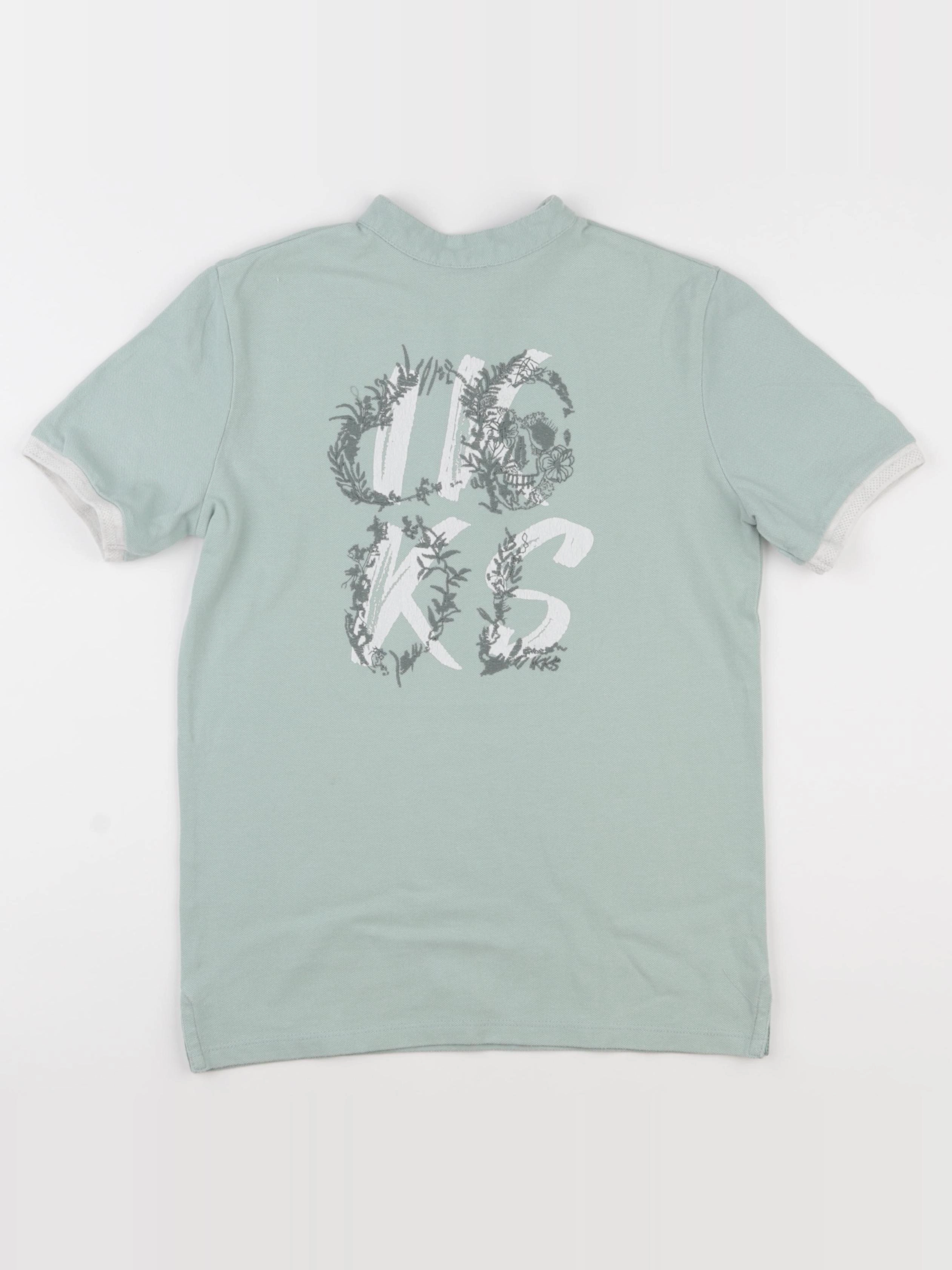 IKKS - polo imprimé au dos vert - 10 ans