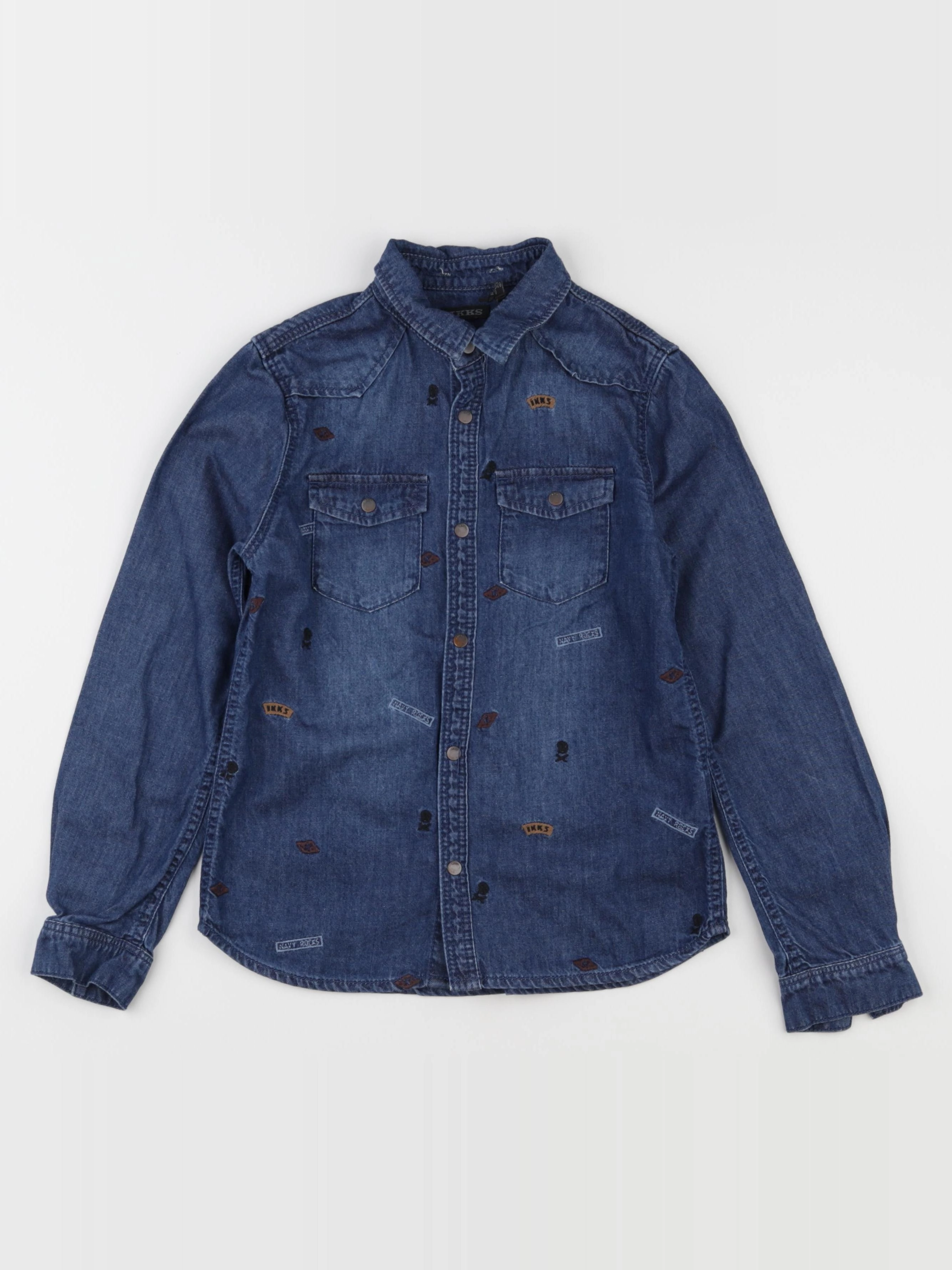IKKS - chemise bleu - 8 ans
