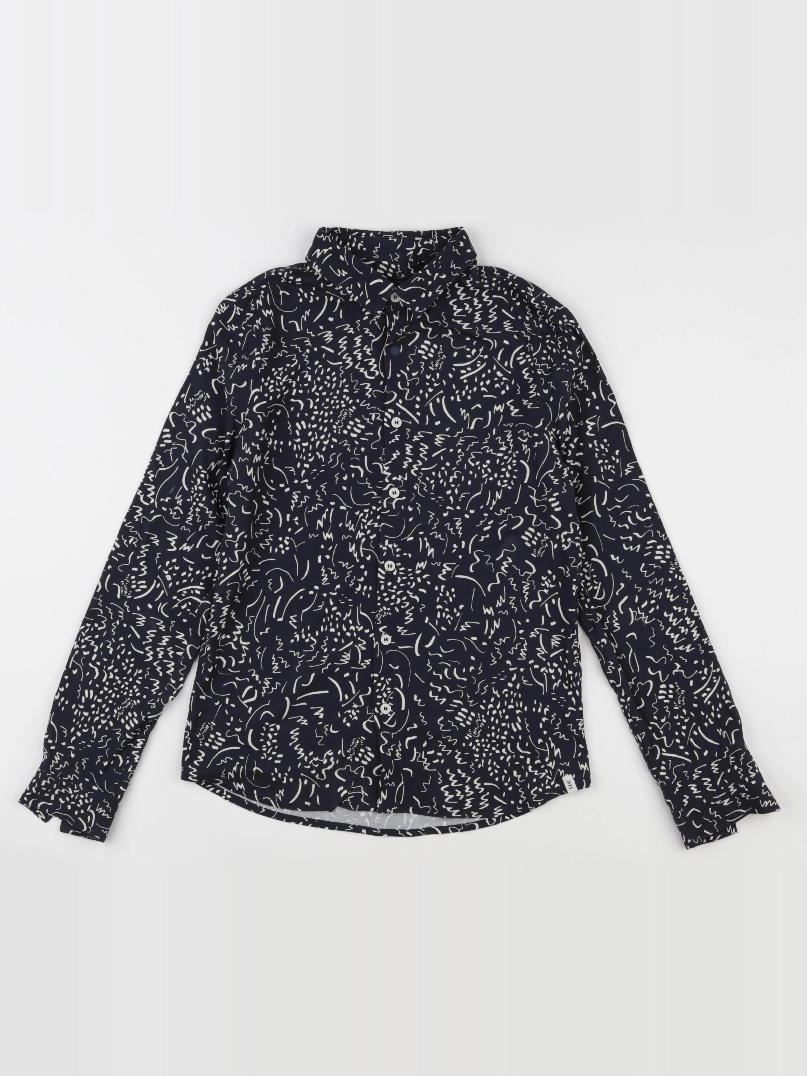 IKKS - chemise noir, beige - 8 ans