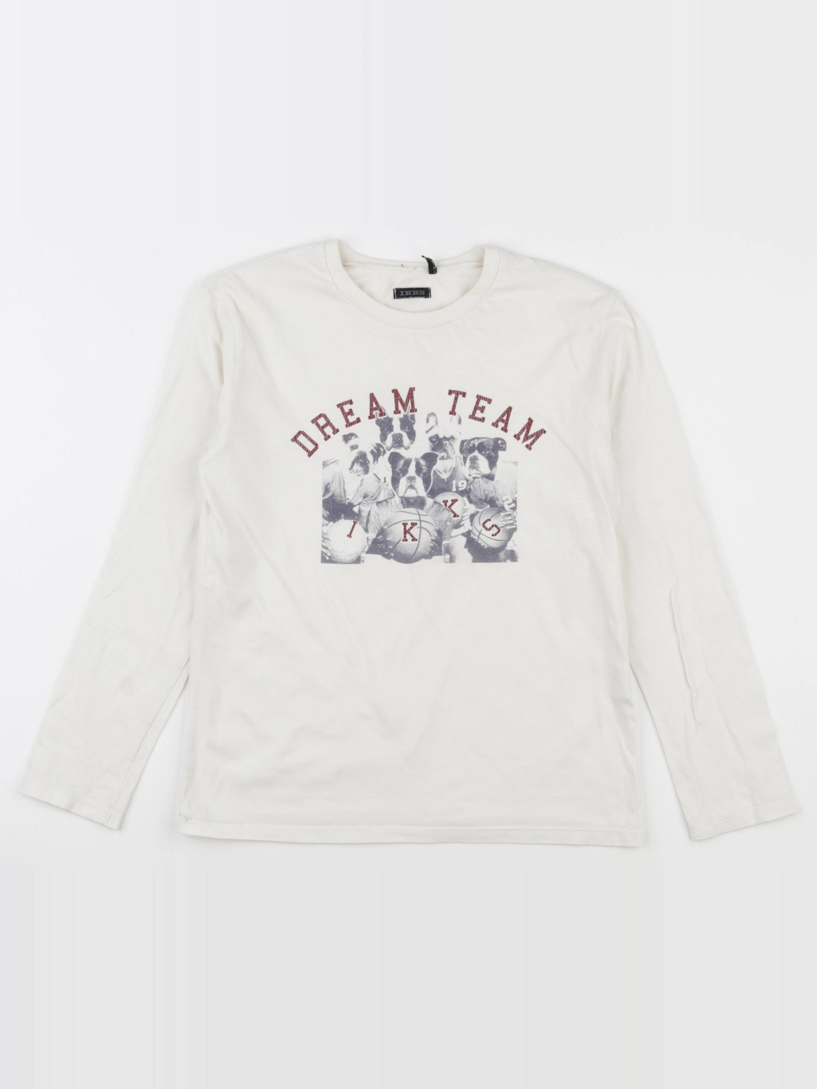 IKKS - tee-shirt beige - 10 ans