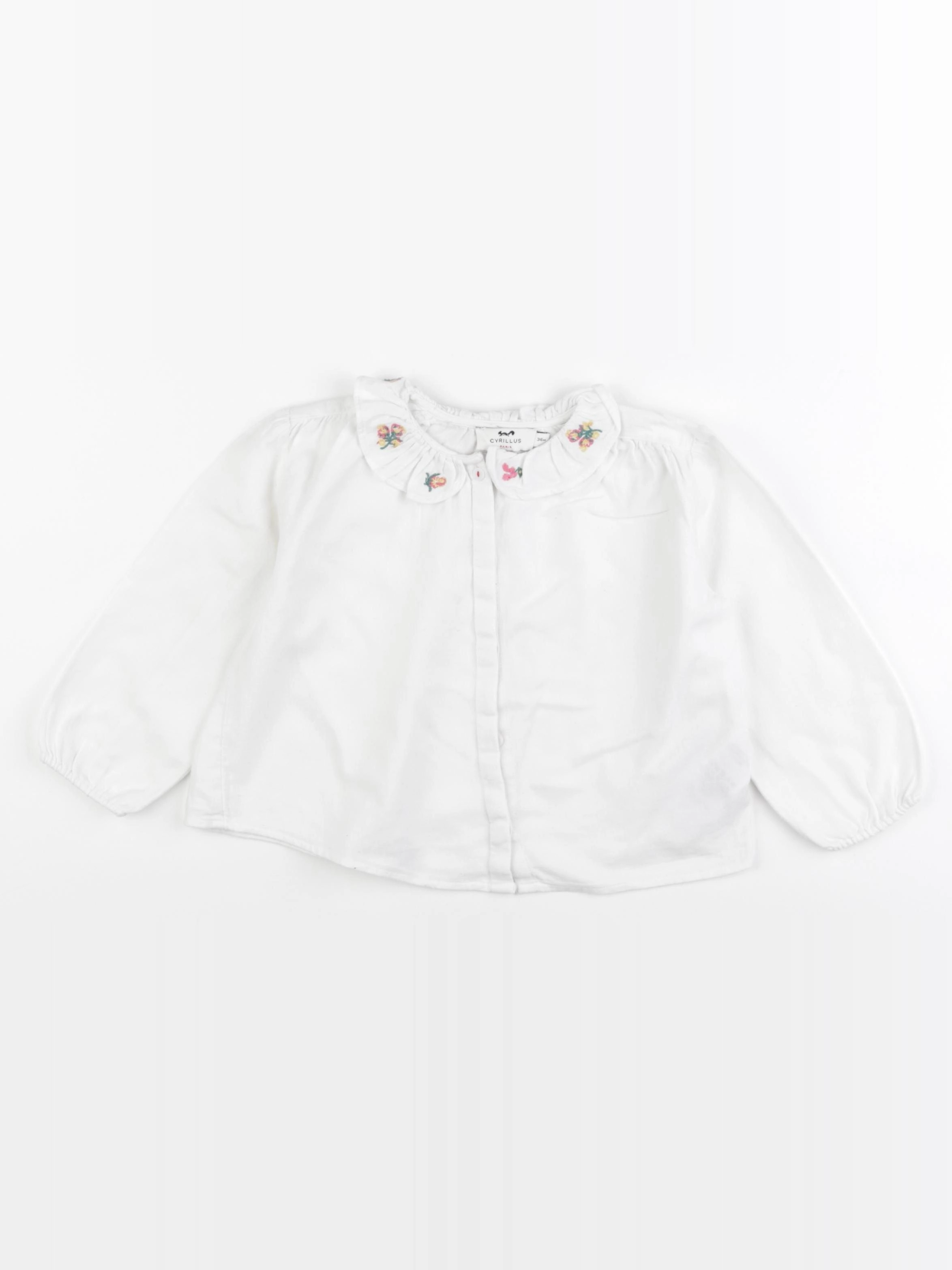 Cyrillus - blouse blanc - 36 mois